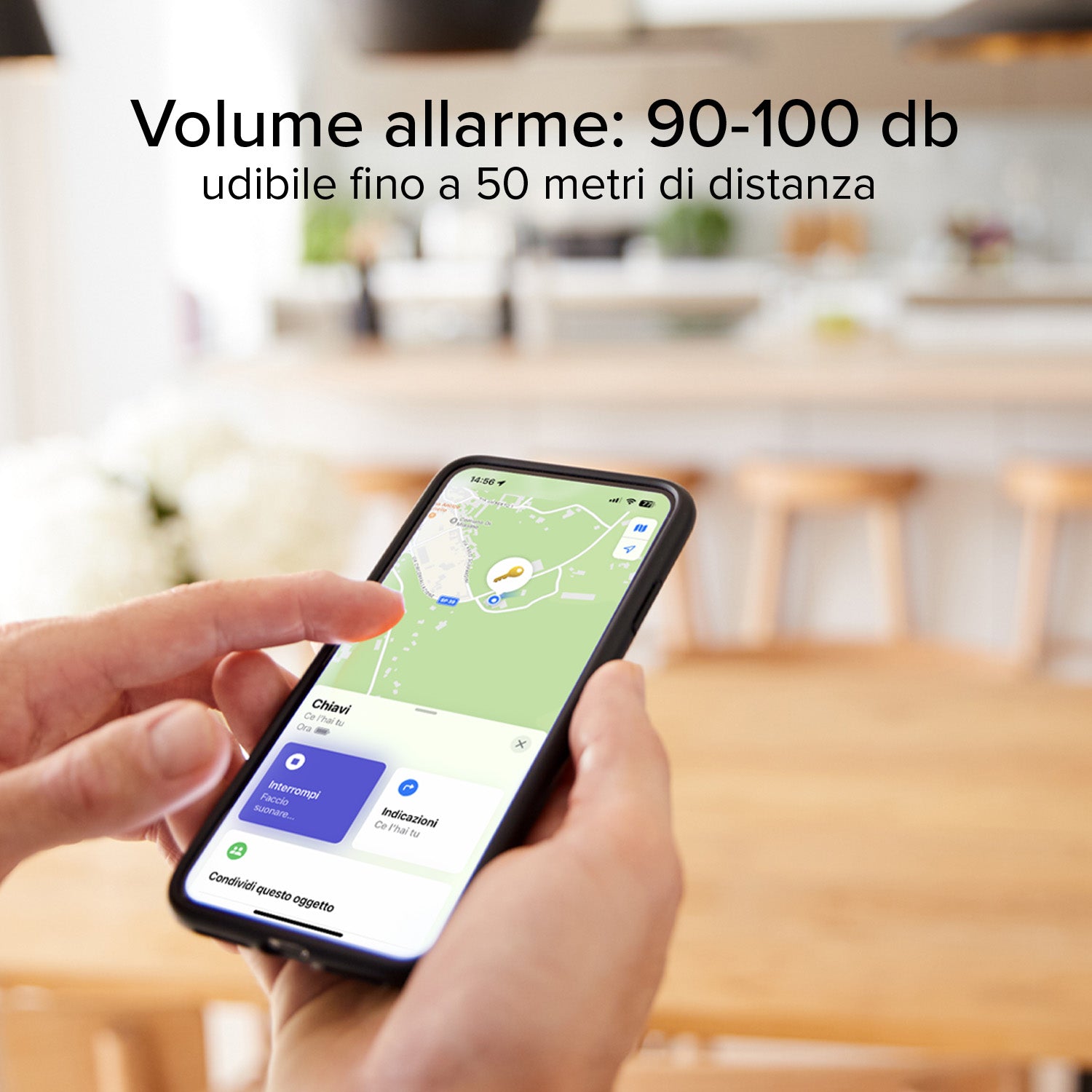 Ultra slim object locator compatible with Apple Find My