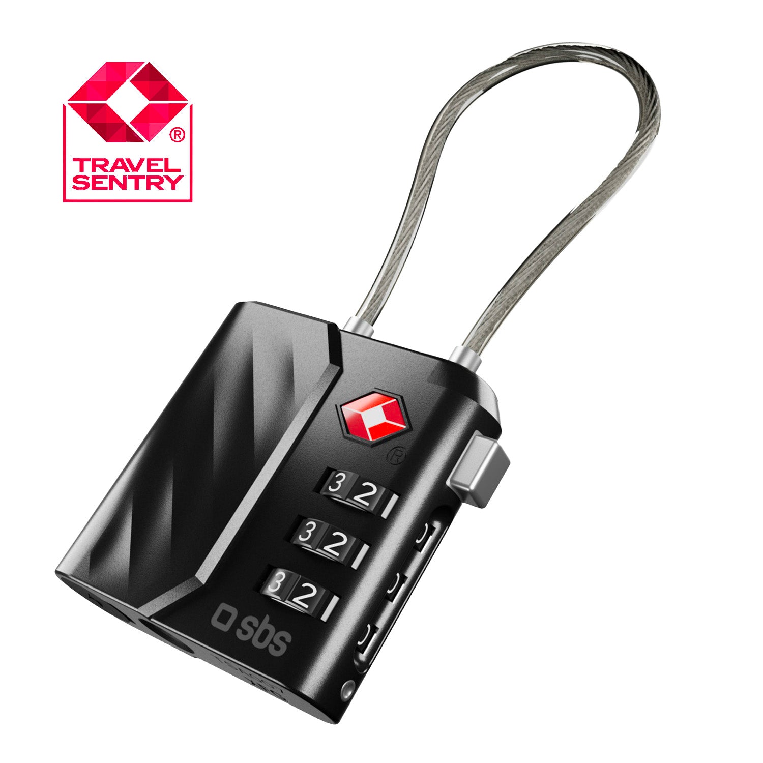 Lucchetto TSA con localizzatore integrato per valigie e borse compatibile con Apple Find My