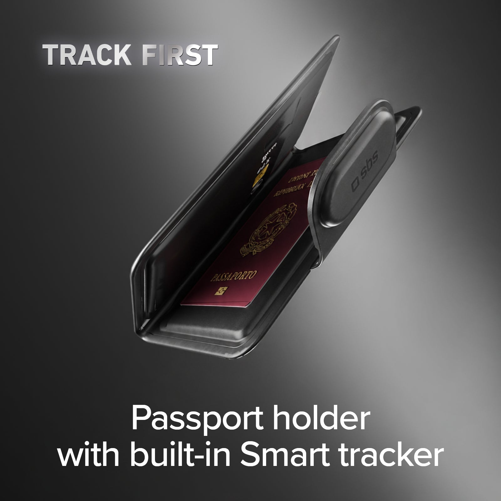 Passport Holder Track My Passport with Boarding Pass Compartment and Compatible with Apple Find My and Google Find Hub Tracker
