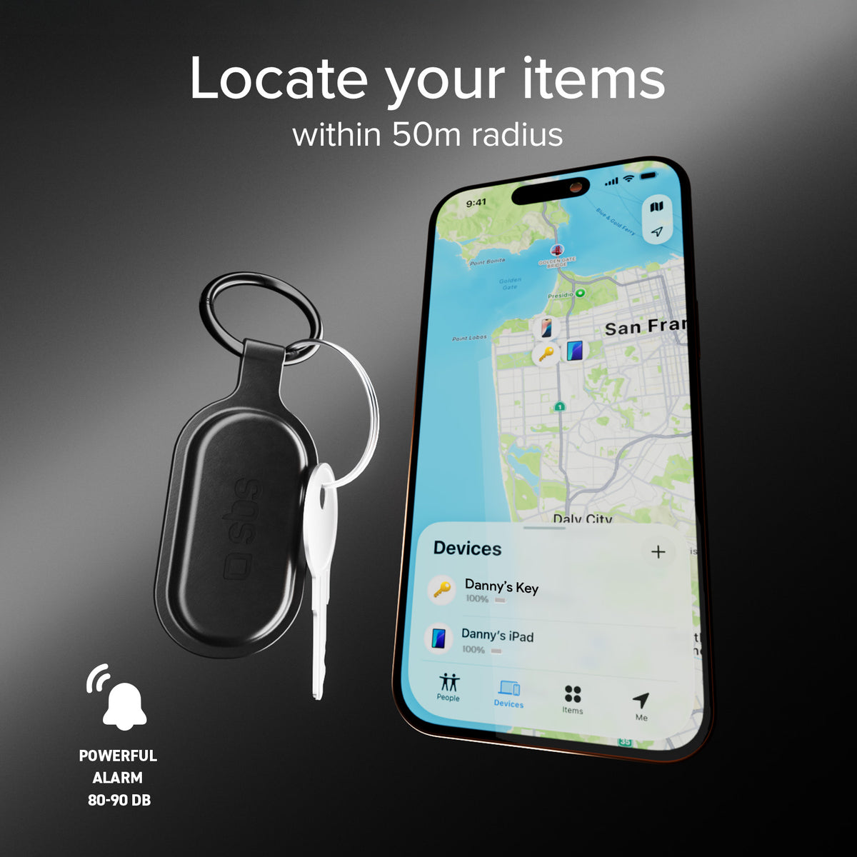 Tracker Track My Taggy con compatibilità Apple Find My e Google Find Hub