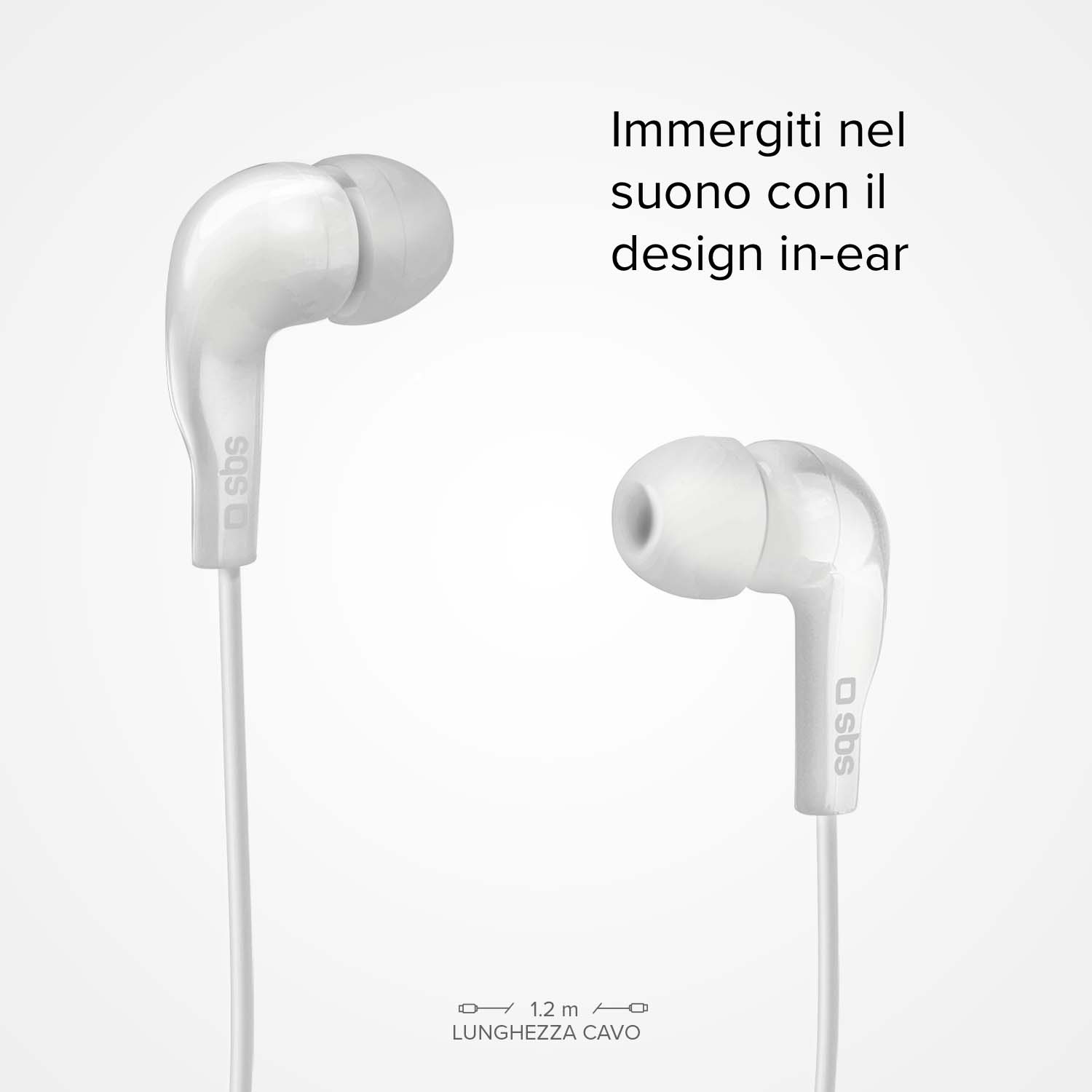Kopfhörer mit Kabel, Stereo In-Ear Studio Mix 10, 3,5 mm Klinkenstecker mit Mikrofon und Taste zur Gesprächsannahme/ -beendigung