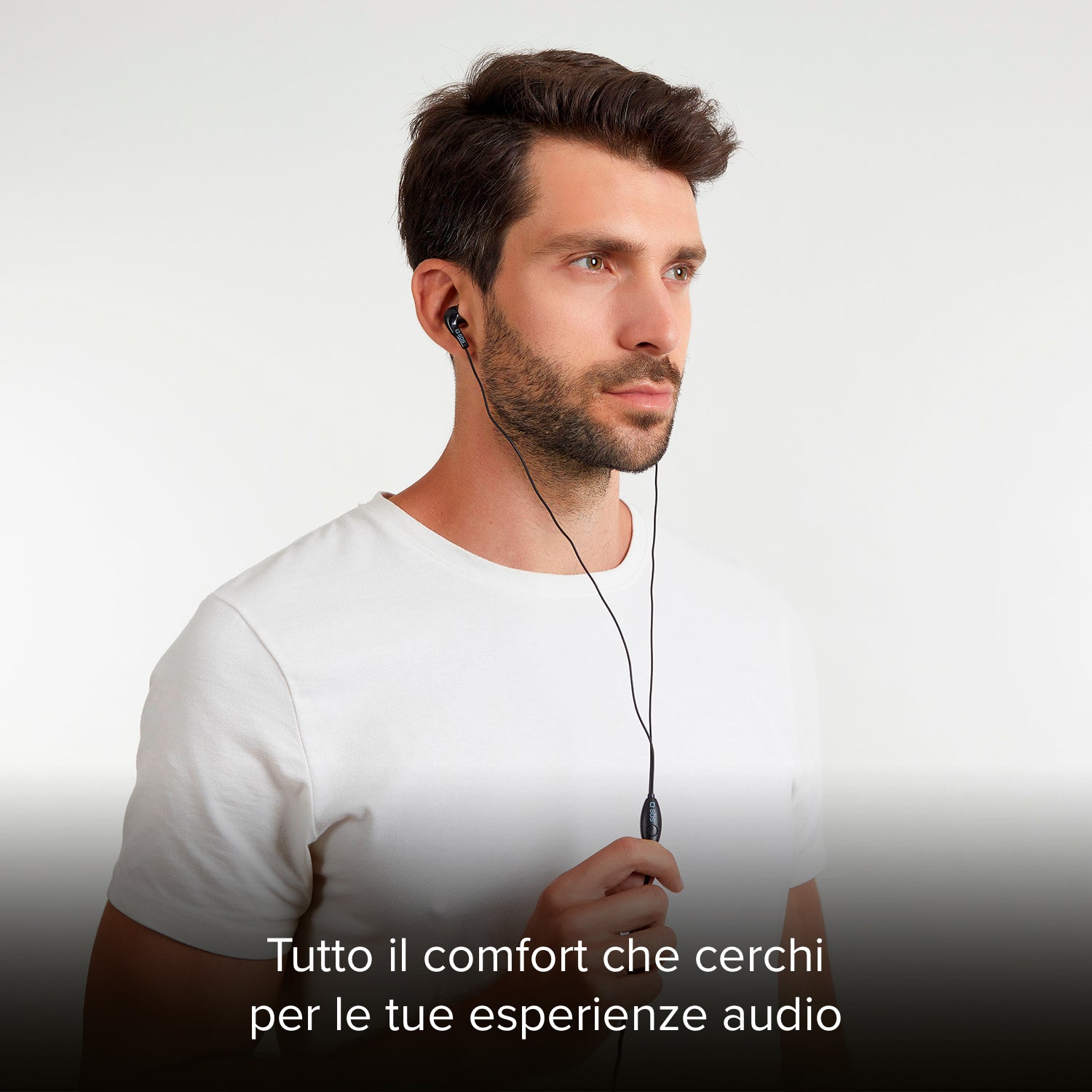 Kopfhörer mit Kabel, Stereo In-Ear Studio Mix 10, 3,5 mm Klinkenstecker mit Mikrofon und Taste zur Gesprächsannahme/ -beendigung