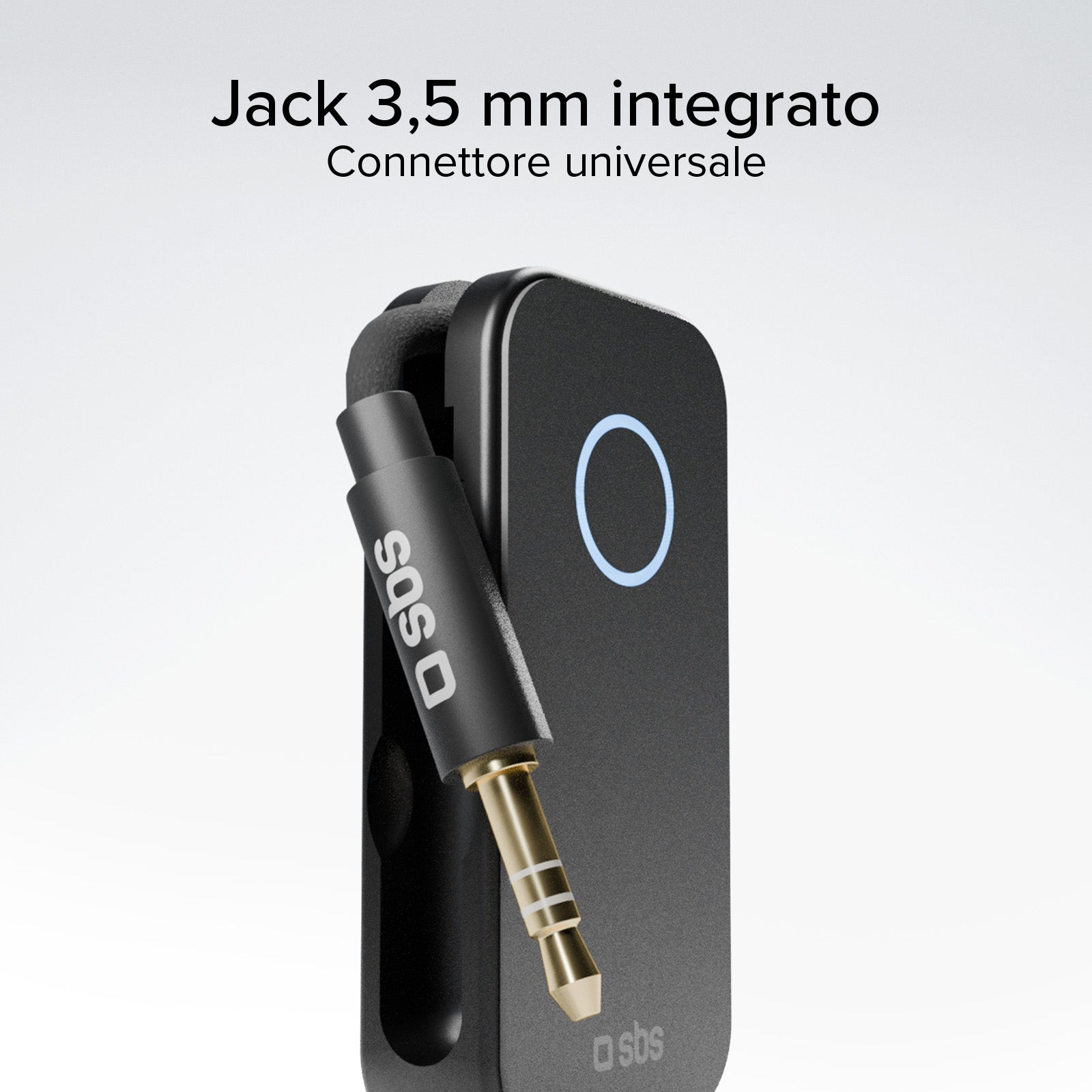 2-in-1 RX/TX wireless audio adapter with universal 3.5&nbsp;mm jack