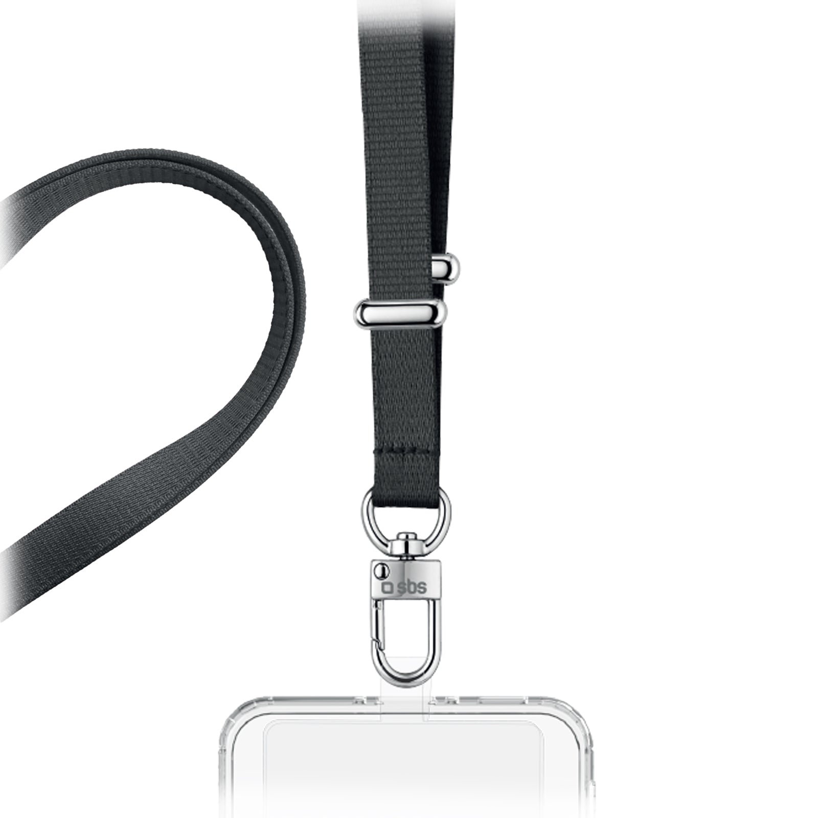 Laccio regolabile universale per smartphone con patch trasparente