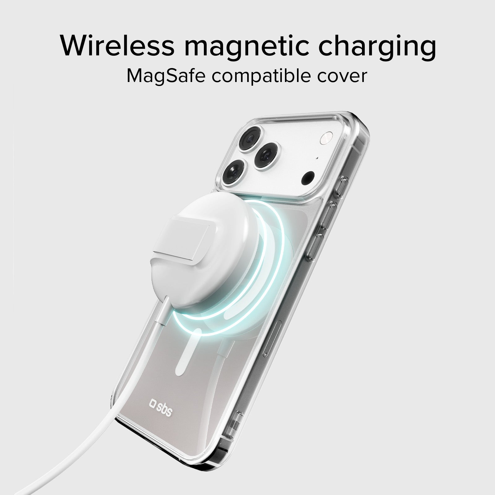 Transparente, dünne Hülle für iPhone 17 Pro, kompatibel mit MagSafe-Laden