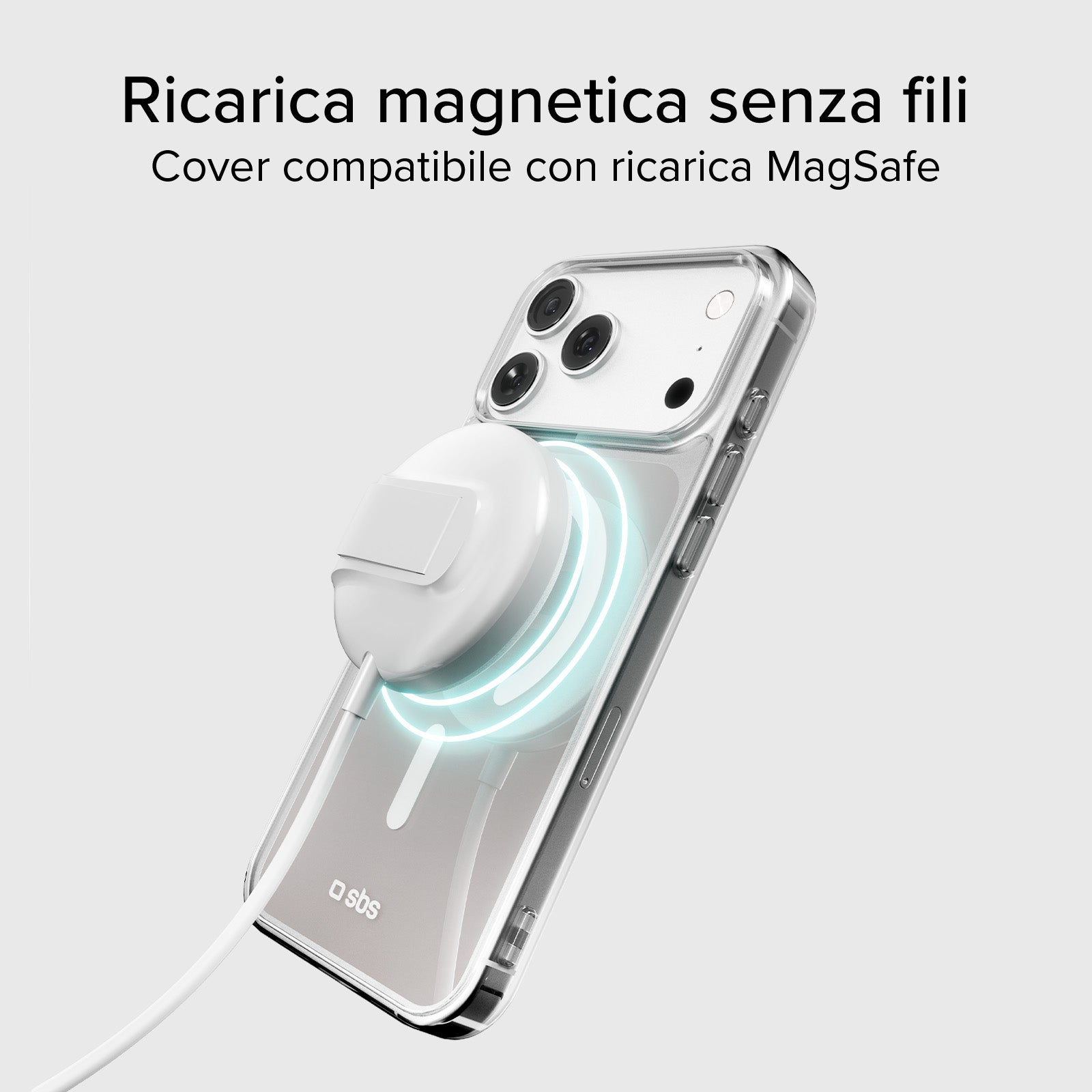 Transparente, dünne Hülle für iPhone 17 Pro, kompatibel mit MagSafe-Laden