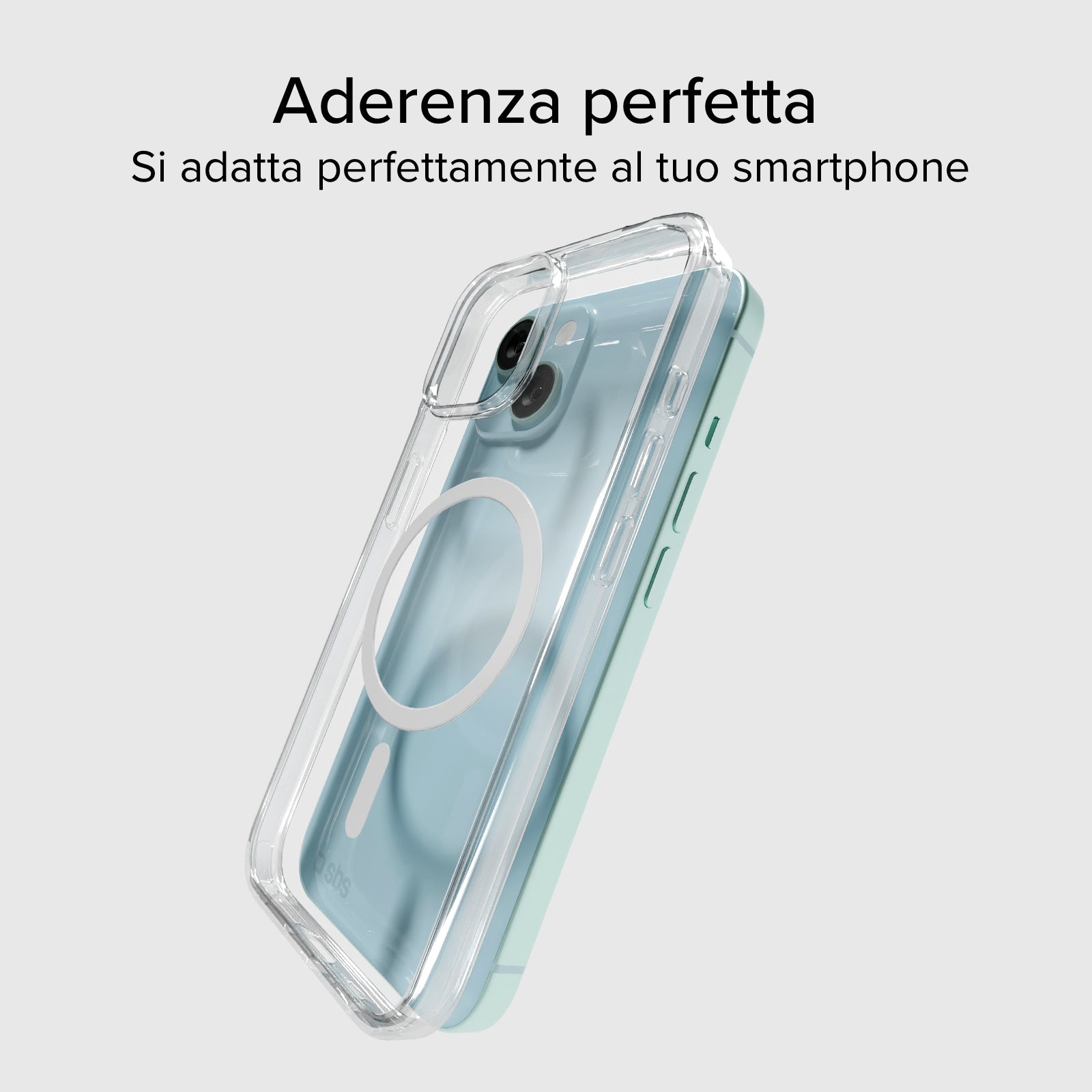 Funda rígida transp. carga MagSafe iPhone 15