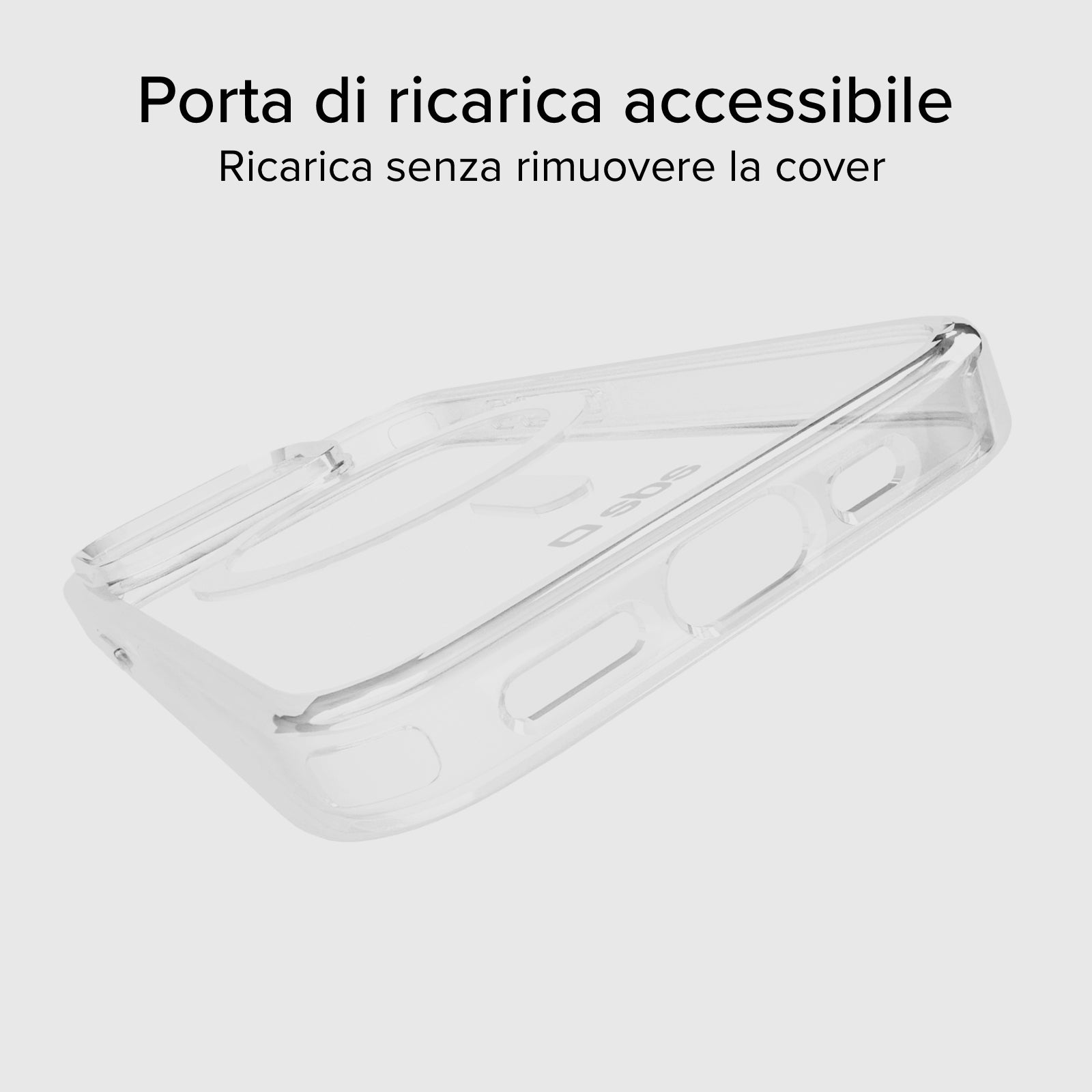 Funda rígida transp. carga MagSafe iPhone 15