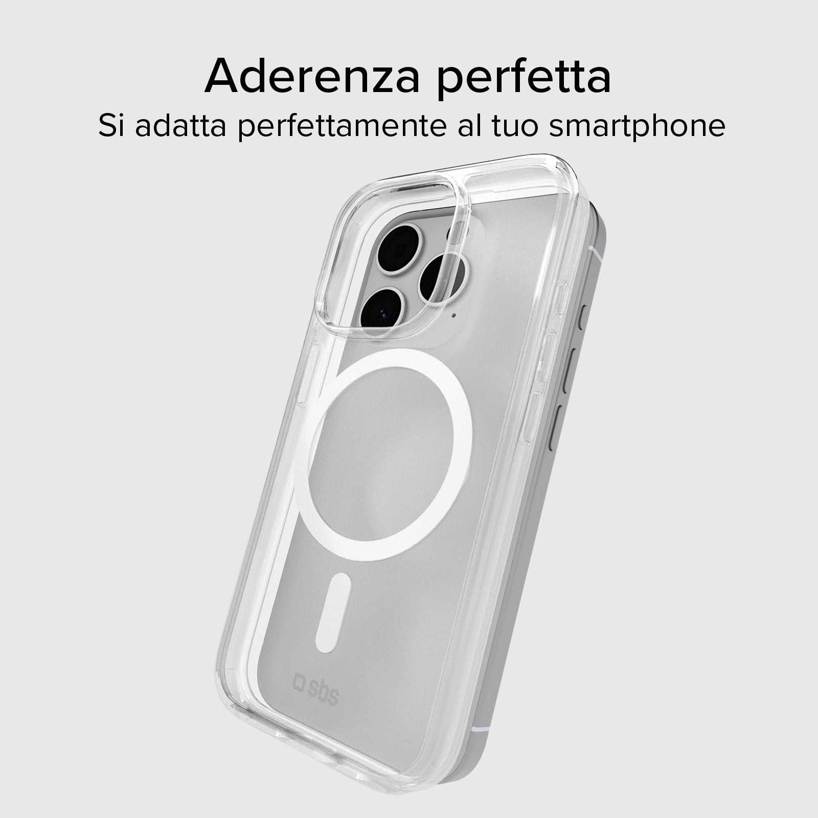 Funda rígida transp. carga MagSafe iPhone 15 Pro Max