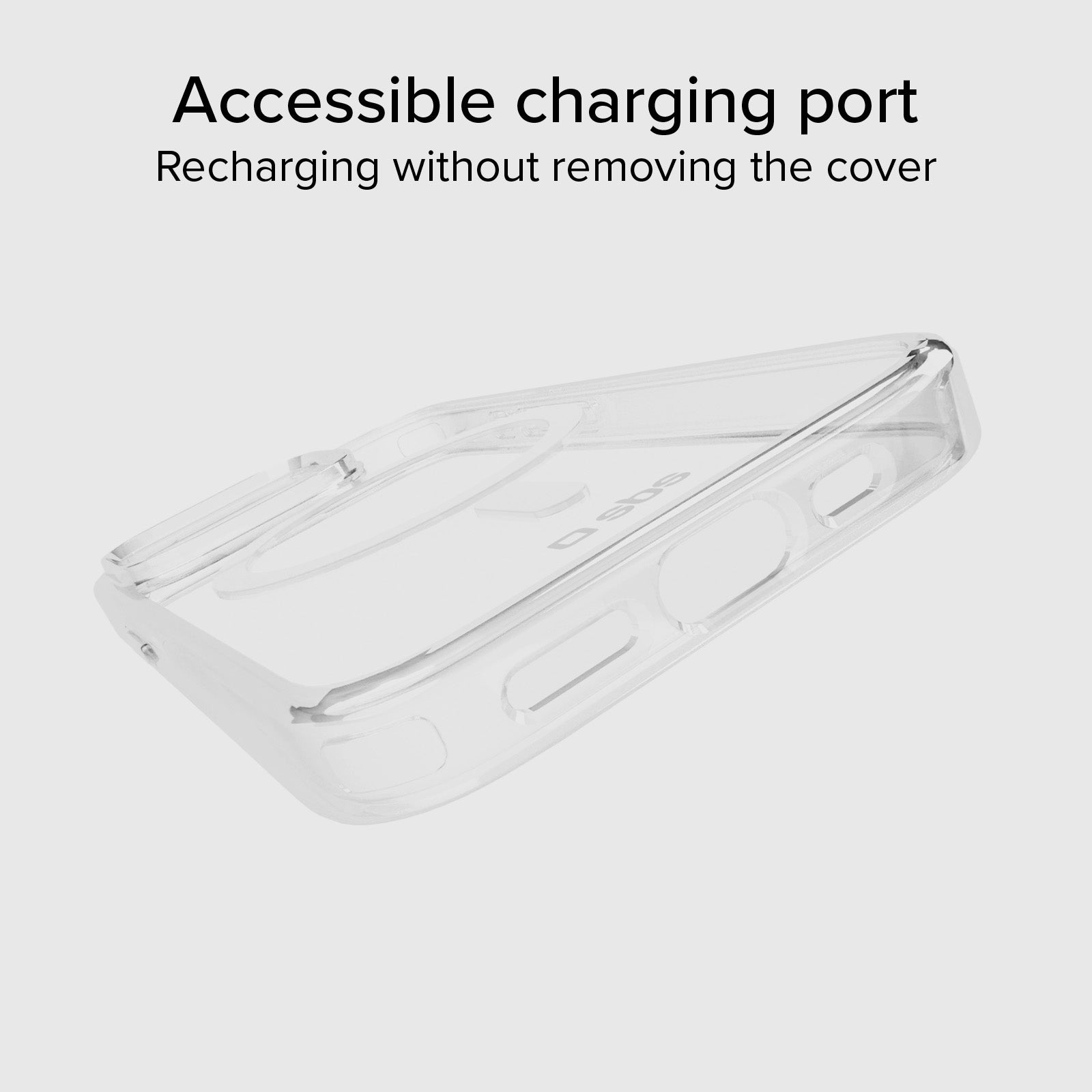 Funda rígida transp. carga MagSafe iPhone 15 Pro Max