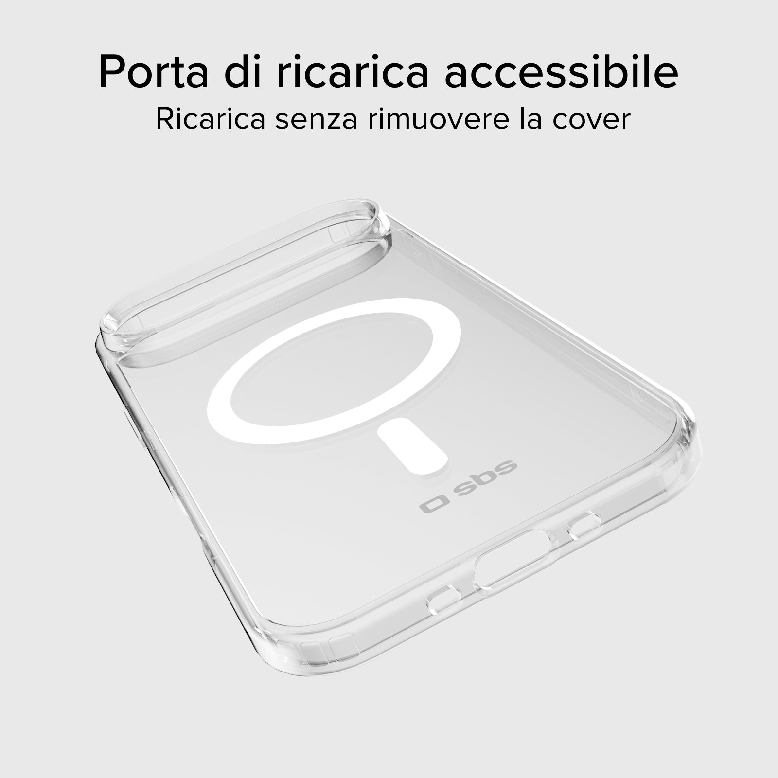 Transparente steife Hülle, kompatibel mit MagSafe-Ladefunktion für iPhone Air