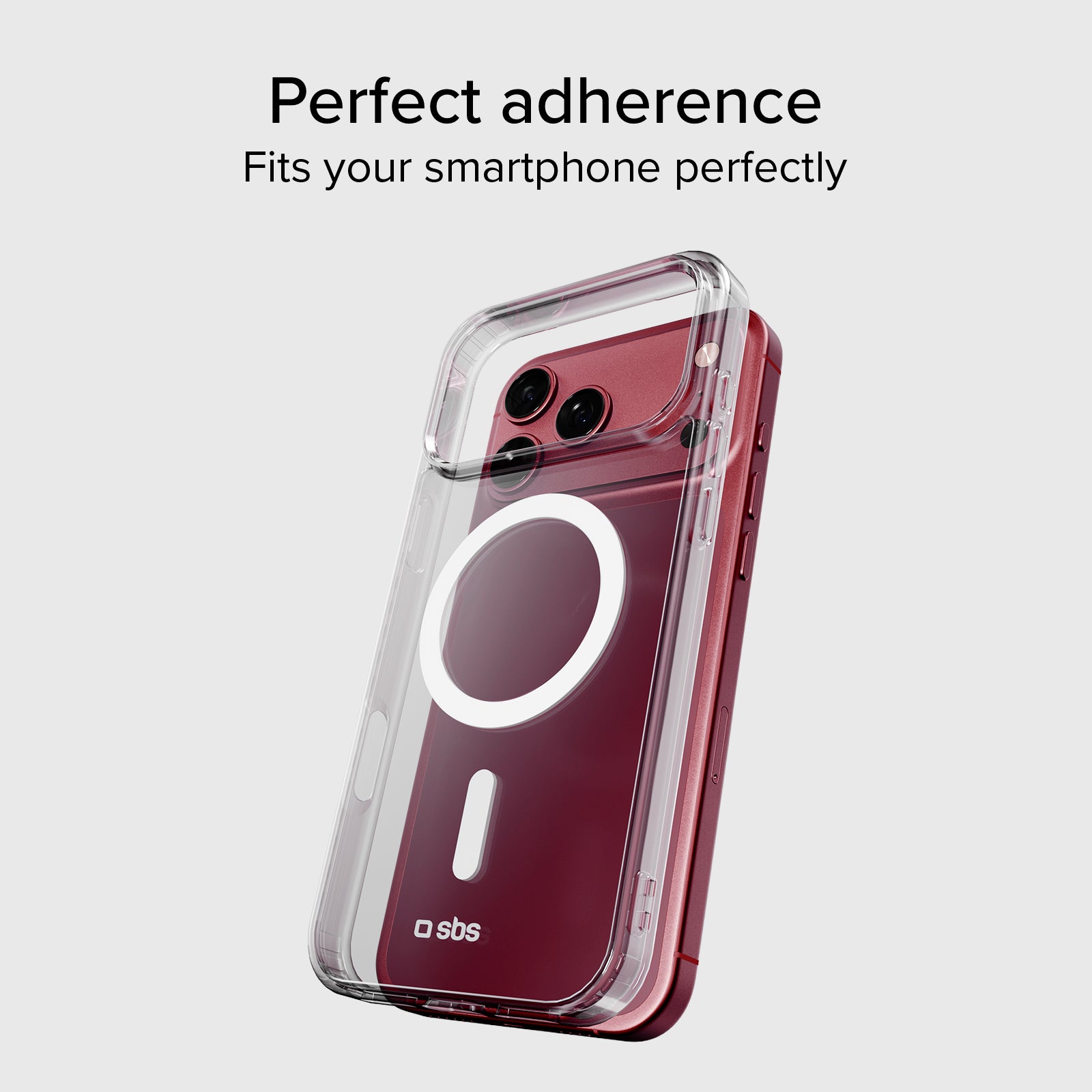 Transparent hard cover compatible with magnetic wireless charging for iPhone 18 Pro/17 Pro