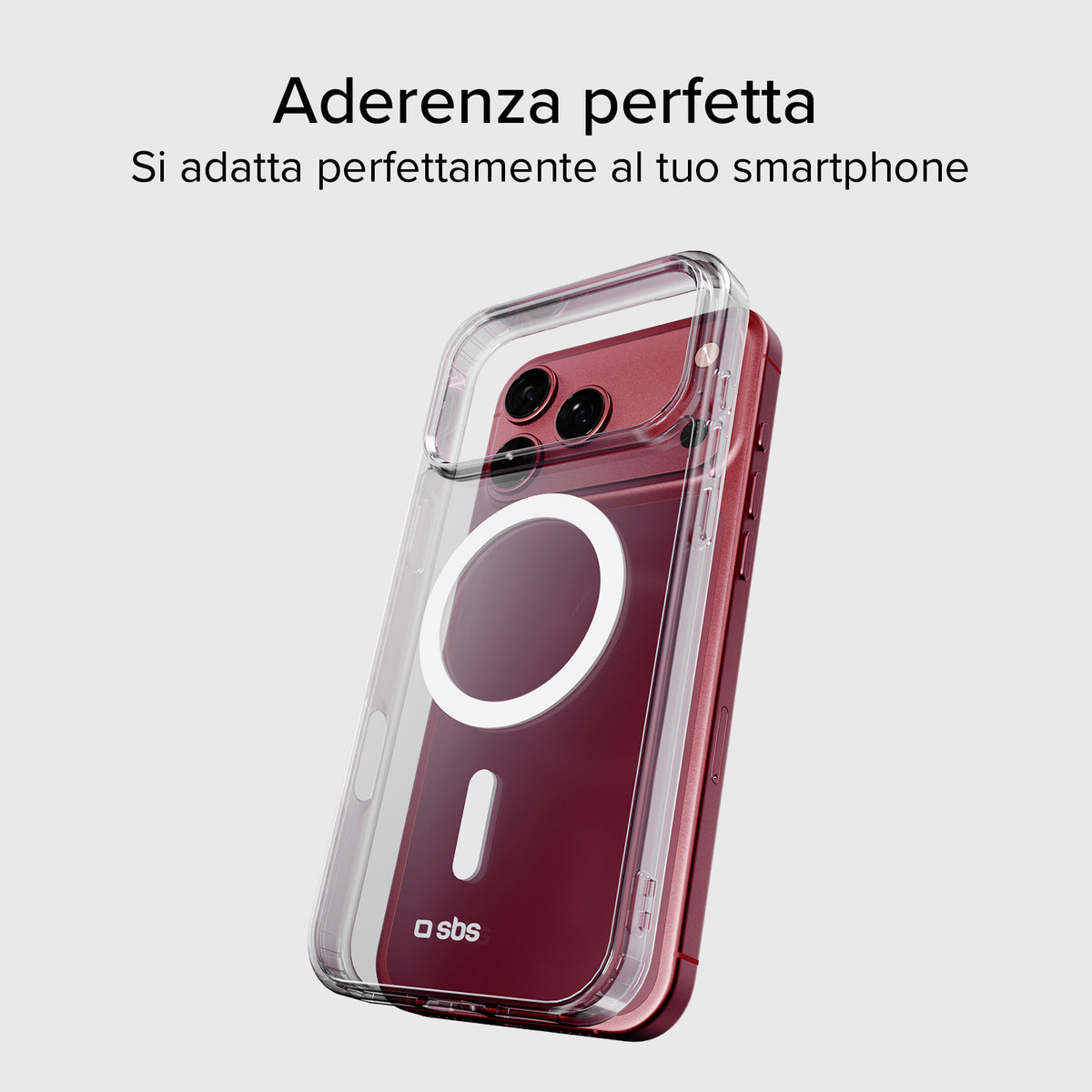 Transparent hard cover compatible with magnetic wireless charging for iPhone 18 Pro/17 Pro