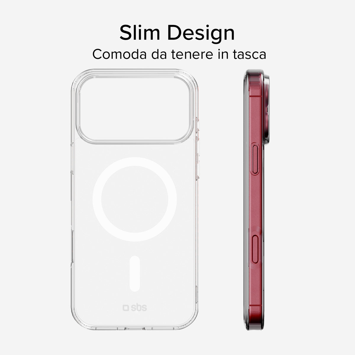 Cover rigida compatibile con ricarica wireless magnetica per iPhone 18 Pro Max/17 Pro Max