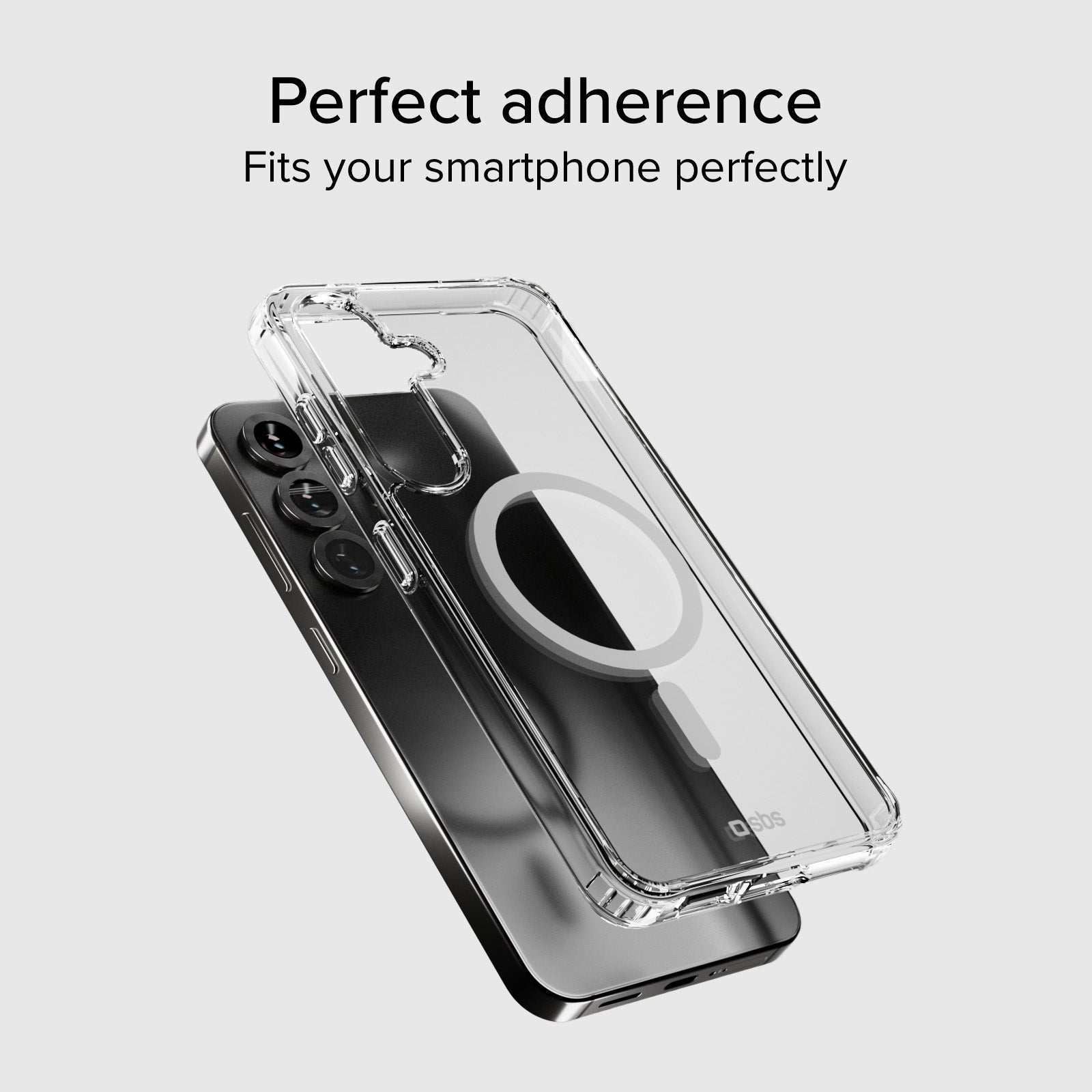 Cover rigida compatibile con ricarica wireless magnetica per Samsung S25+