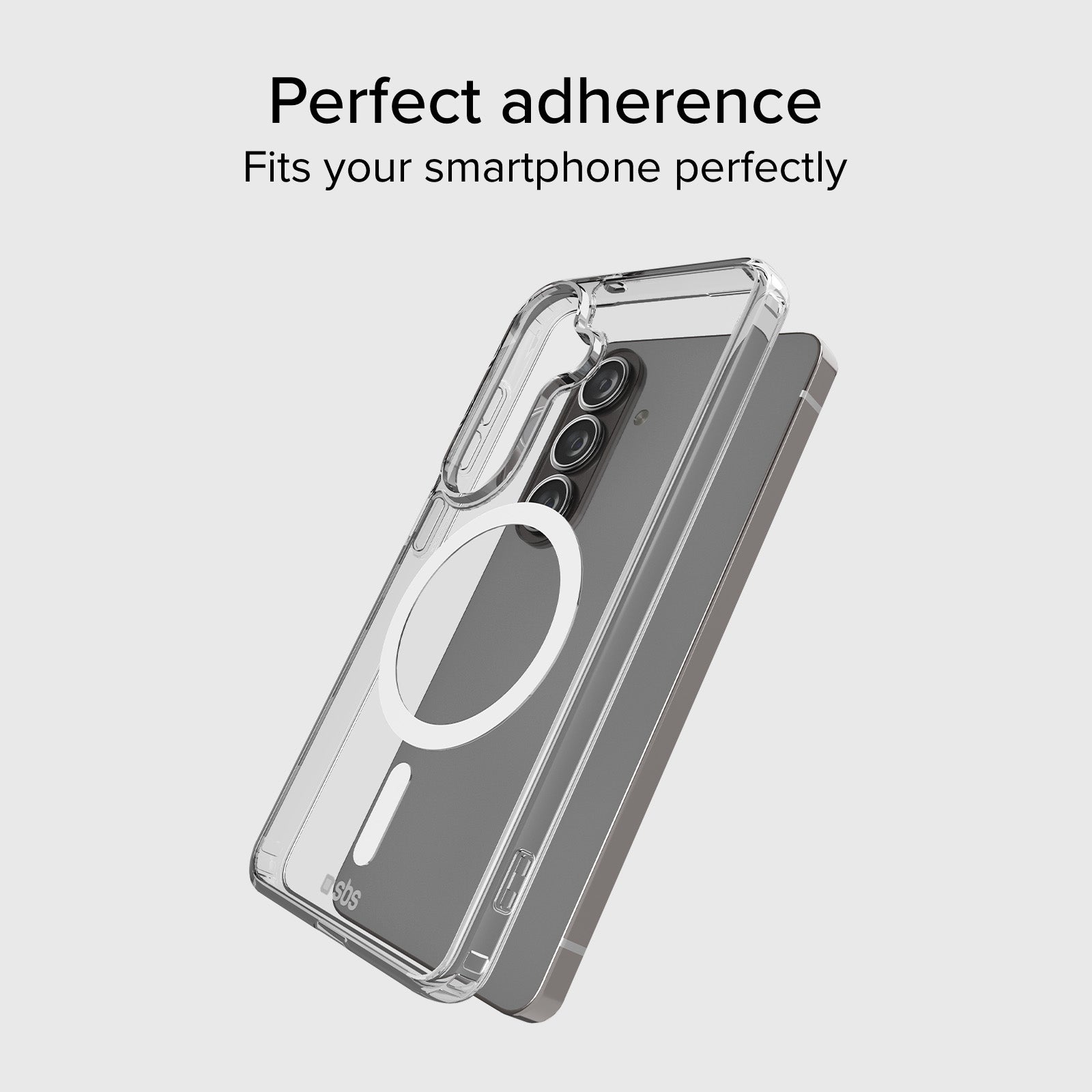 Cover rigida compatibile con ricarica wireless magnetica per Samsung S26+