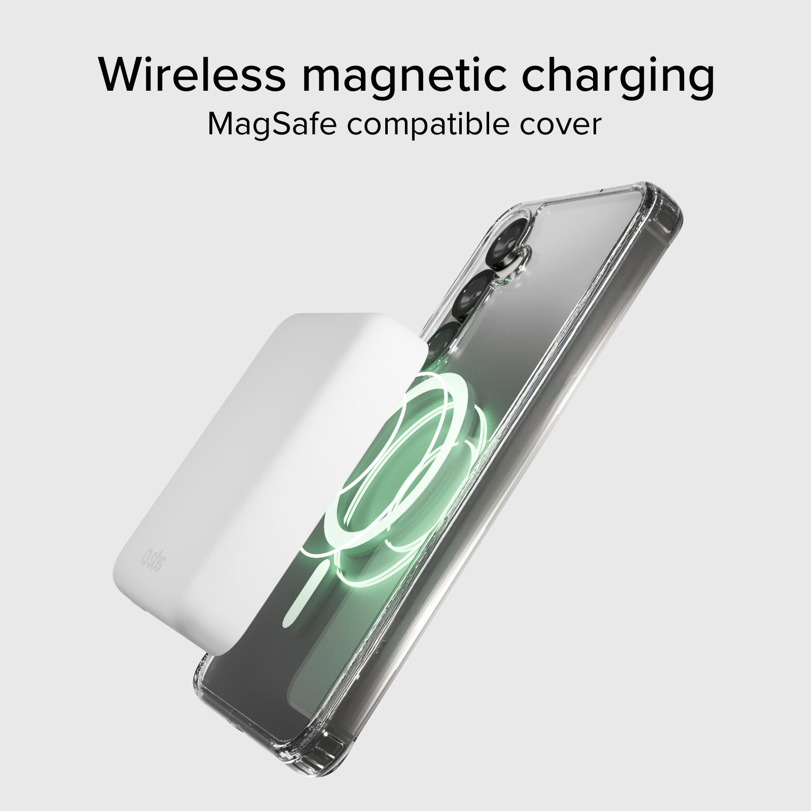 Cover rigida compatibile con ricarica wireless magnetica per Samsung S26+