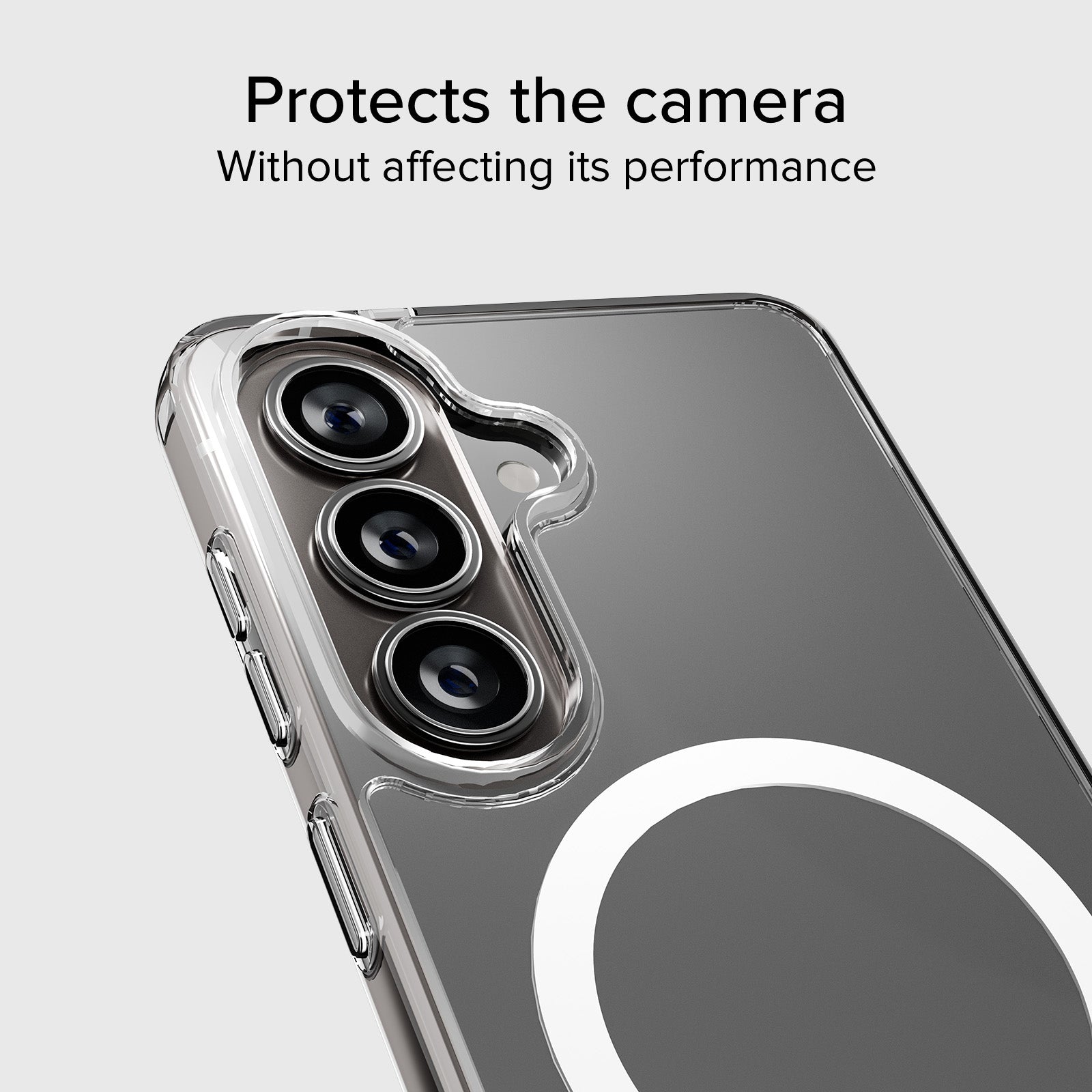 Cover rigida compatibile con ricarica wireless magnetica per Samsung S26