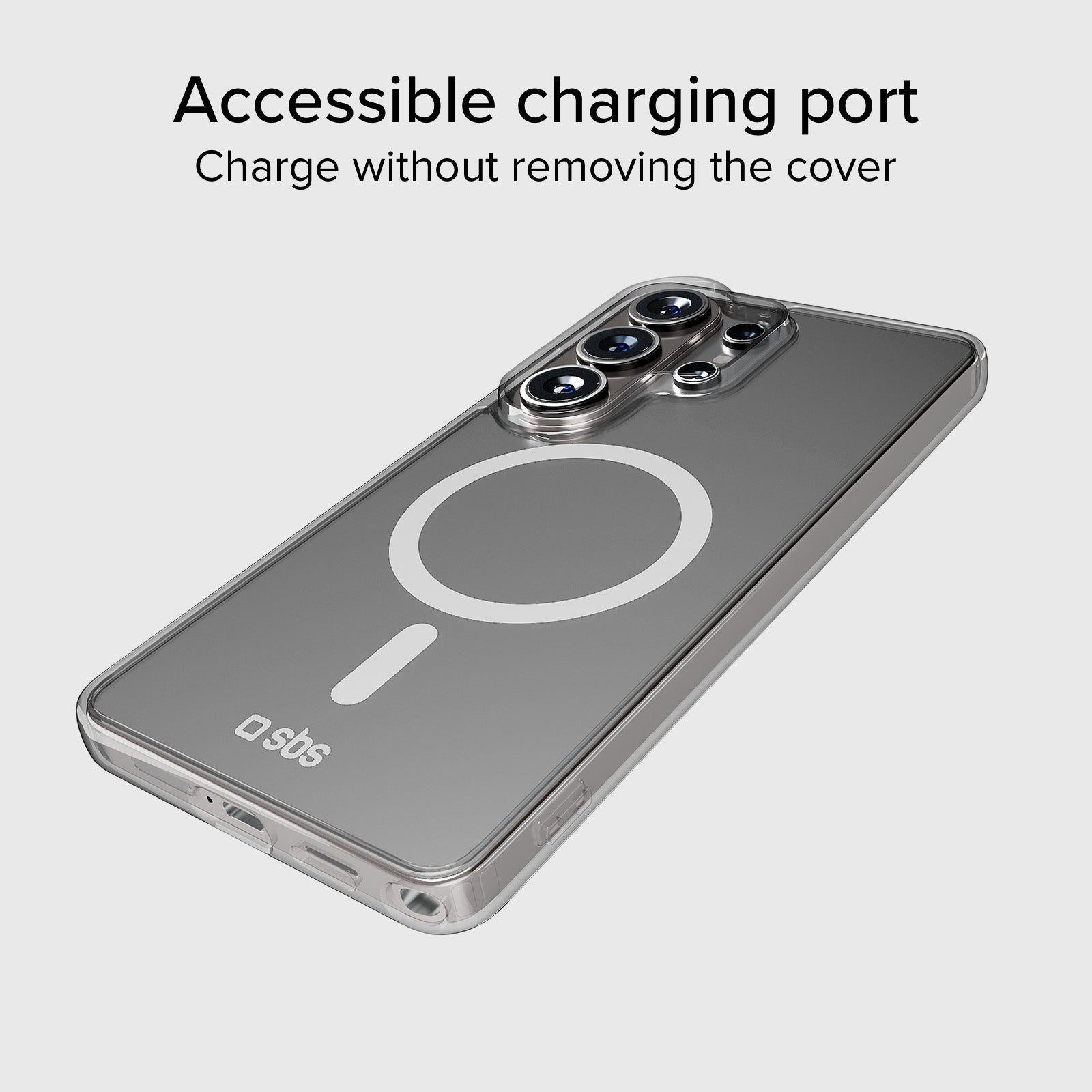 Cover rigida compatibile con ricarica wireless magnetica per Samsung S26 Ultra