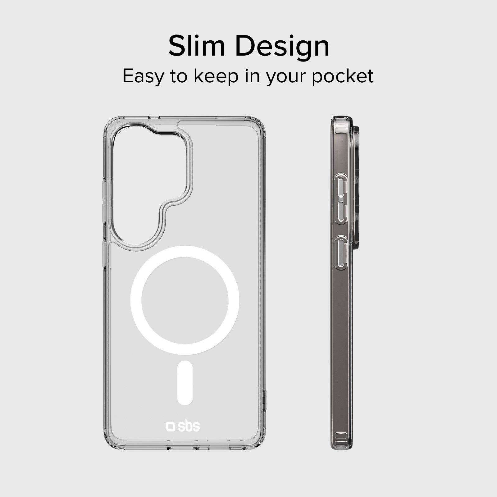 Cover rigida compatibile con ricarica wireless magnetica per Samsung S26 Ultra