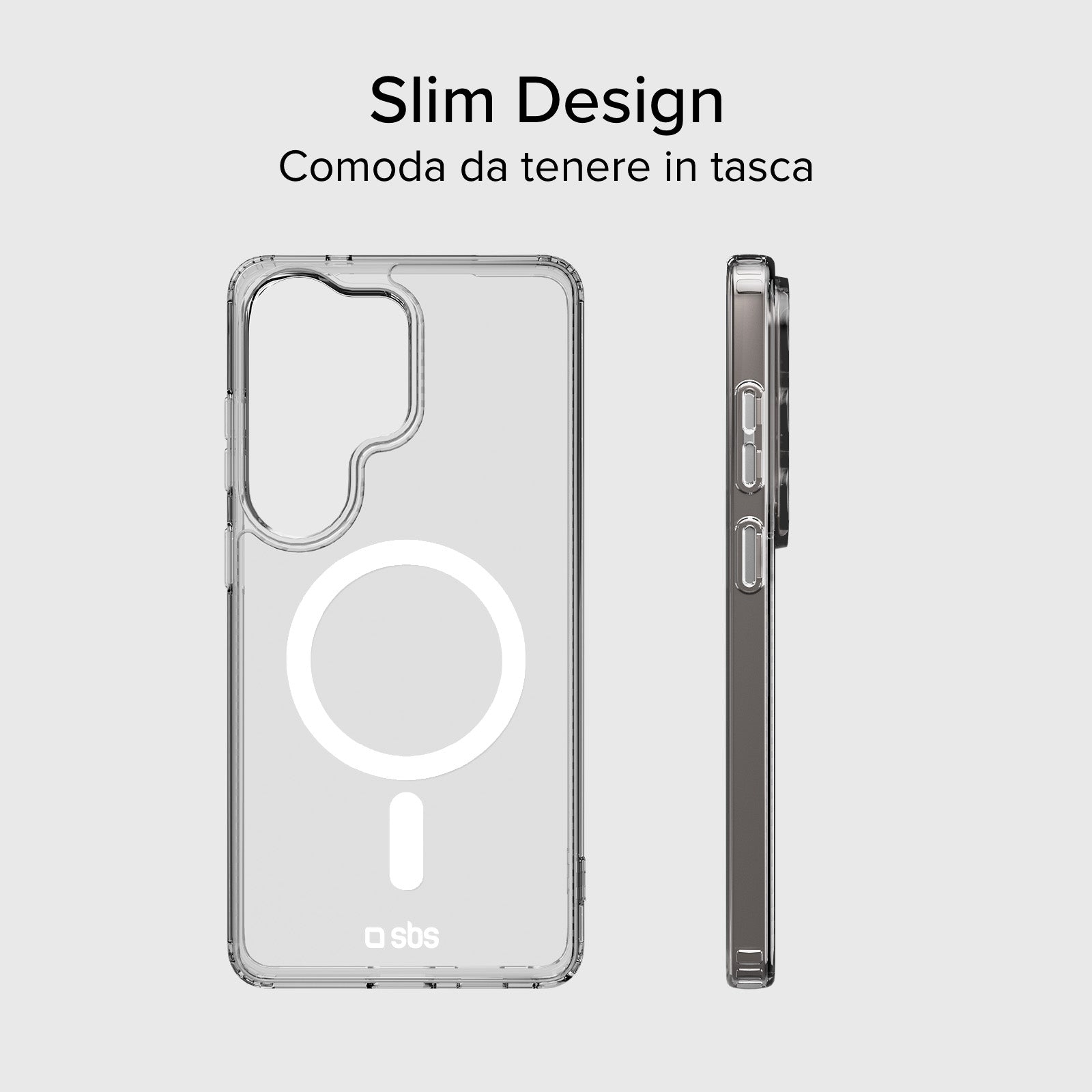 Cover rigida compatibile con ricarica wireless magnetica per Samsung S26 Ultra
