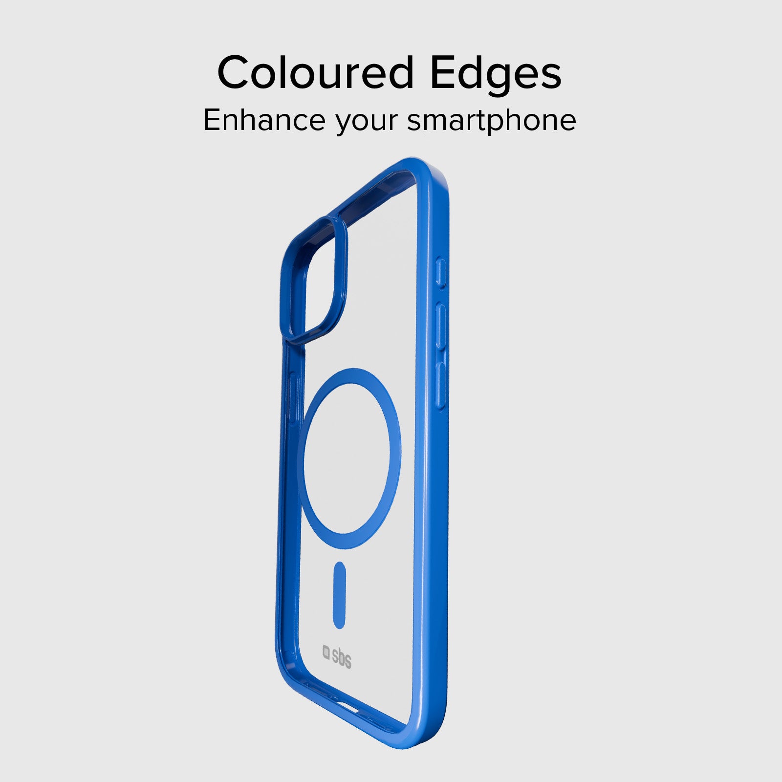Funda para iPhone 15 con bordes de color, compatible con carga MagSafe
