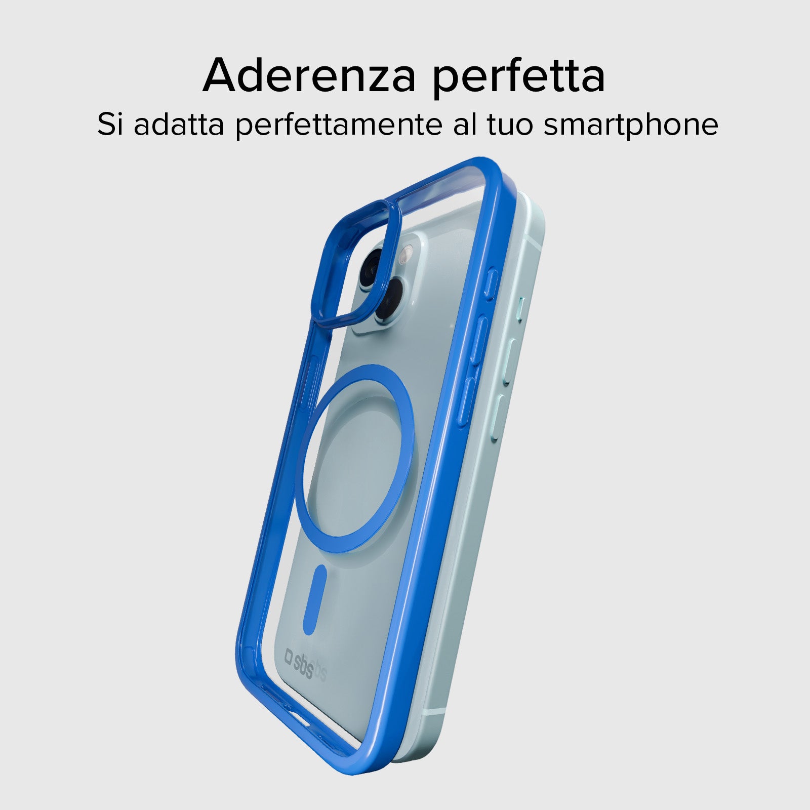 Cover per iPhone 15 con bordi colorati compatibile con ricarica MagSafe