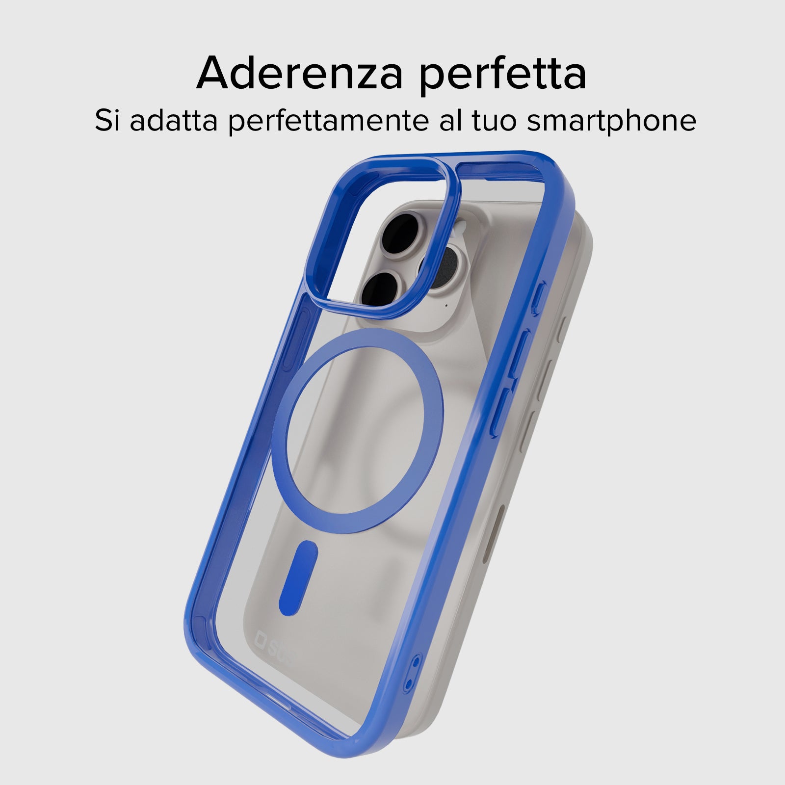 Cover per iPhone 15 Pro con bordi colorati compatibile con ricarica MagSafe