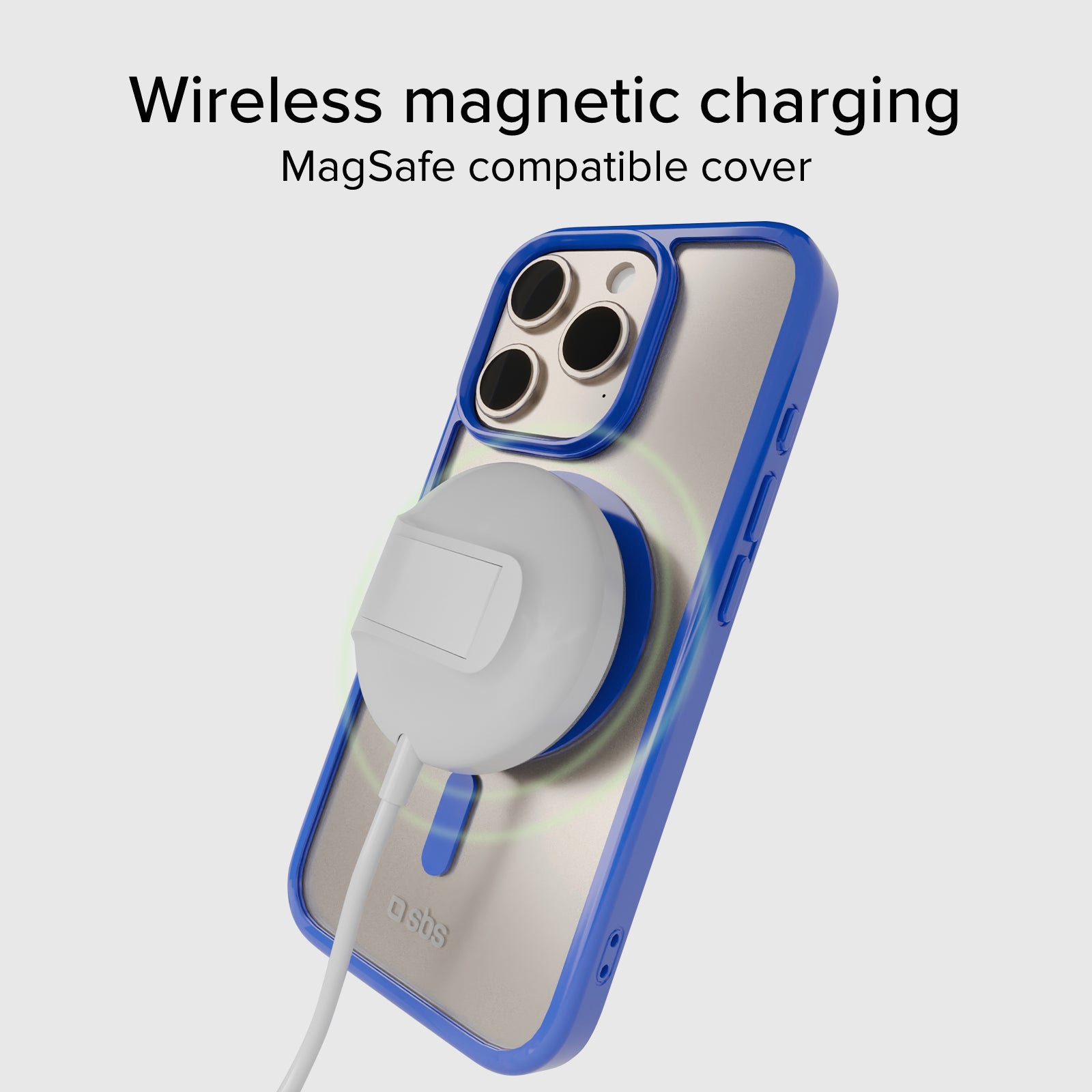 Cover per iPhone 15 Pro con bordi colorati compatibile con ricarica MagSafe