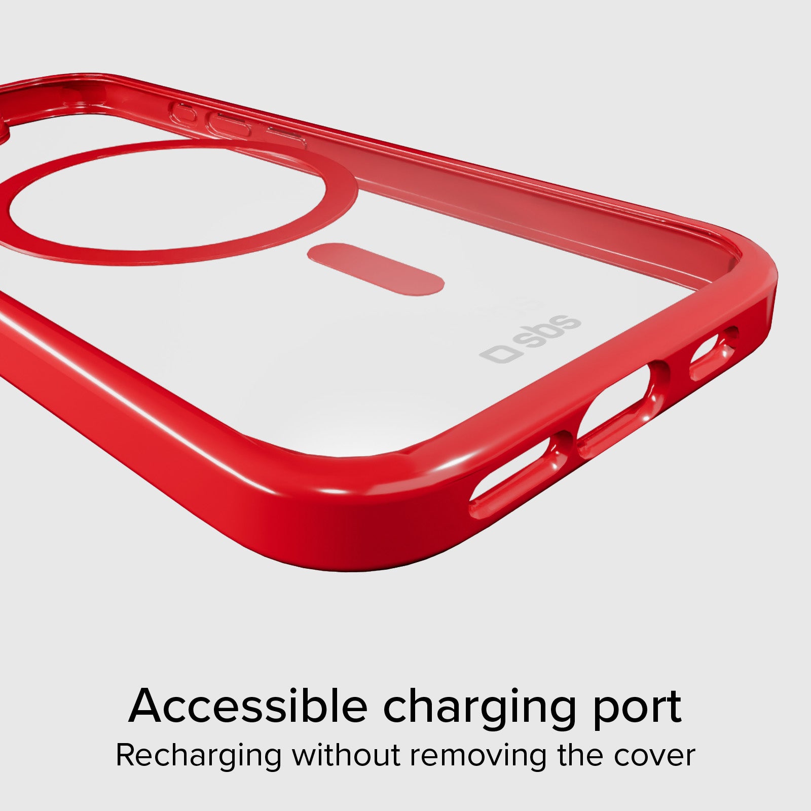 Cover per iPhone 15 con bordi colorati compatibile con ricarica MagSafe