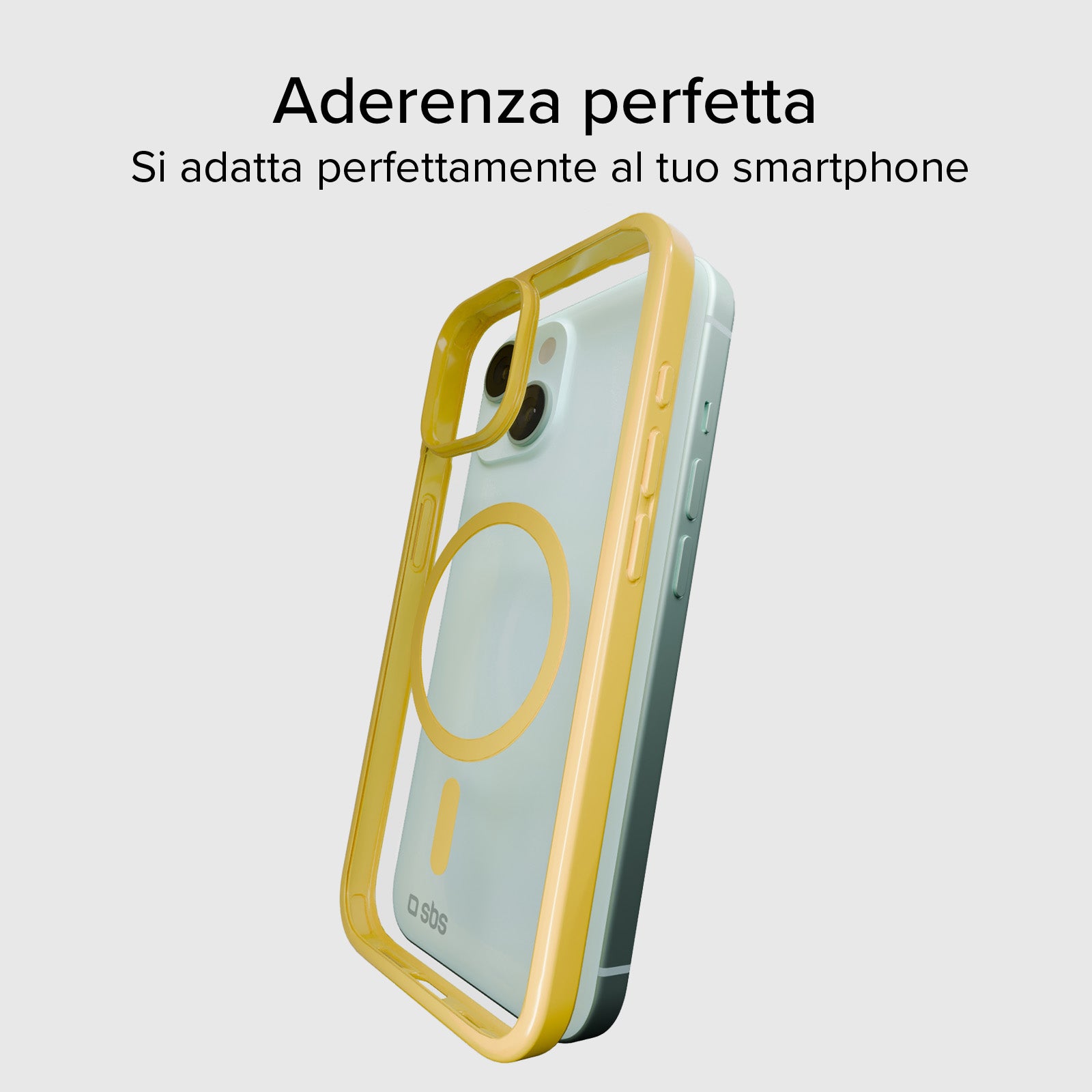Cover per iPhone 15 con bordi colorati compatibile con ricarica MagSafe