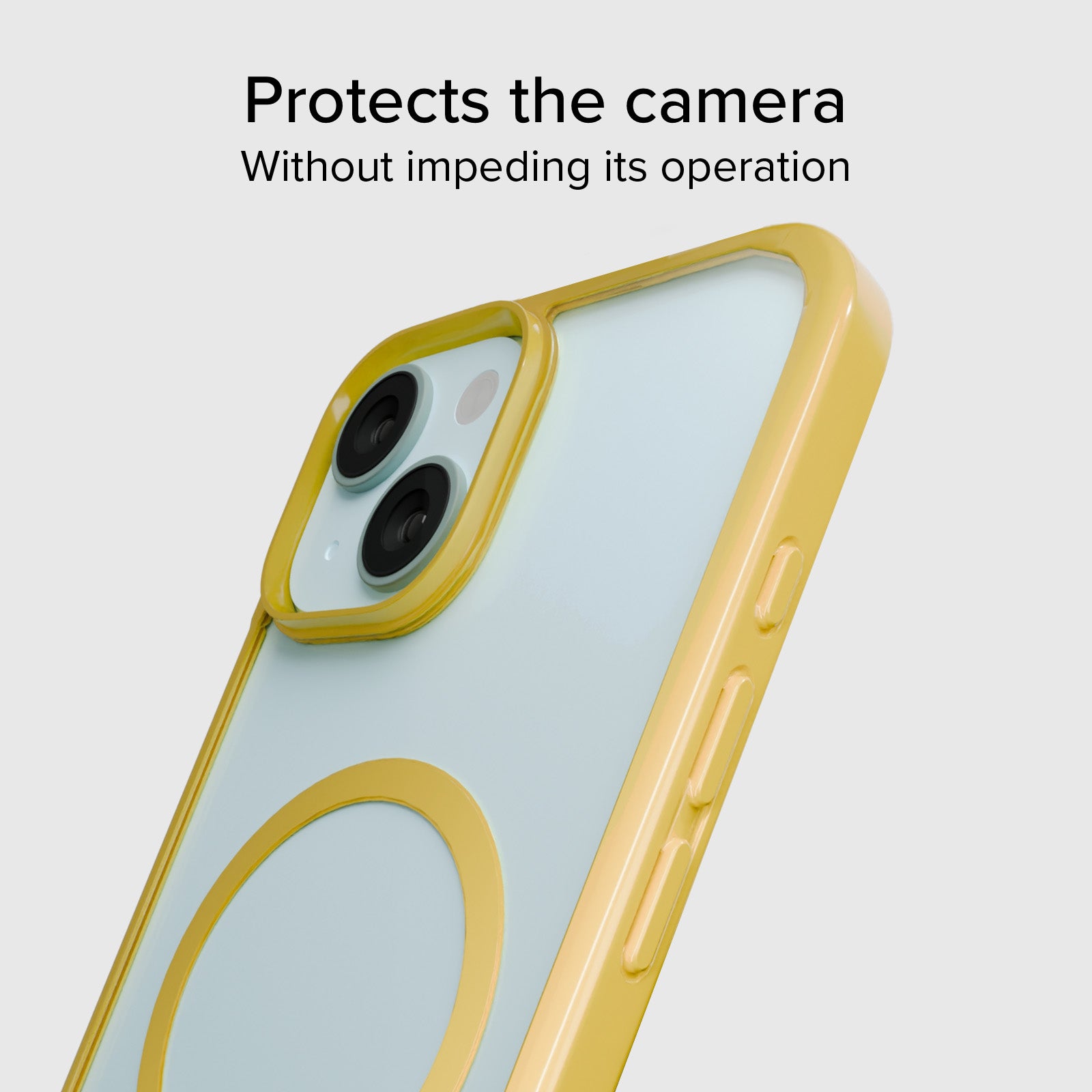 Cover per iPhone 15 con bordi colorati compatibile con ricarica MagSafe
