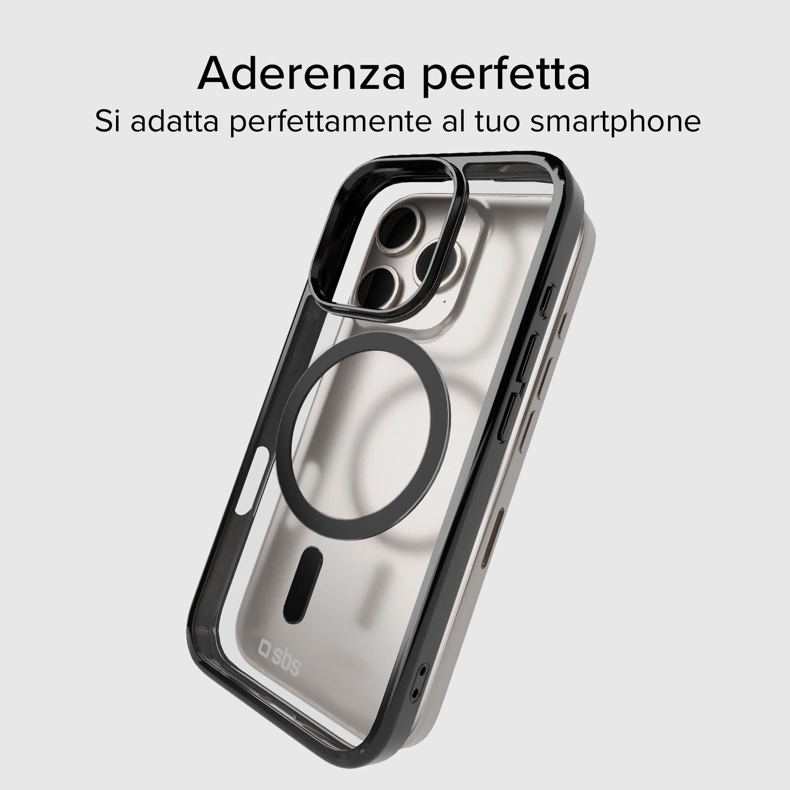 Cover per iPhone 16 Pro con bordi colorati compatibile con ricarica MagSafe