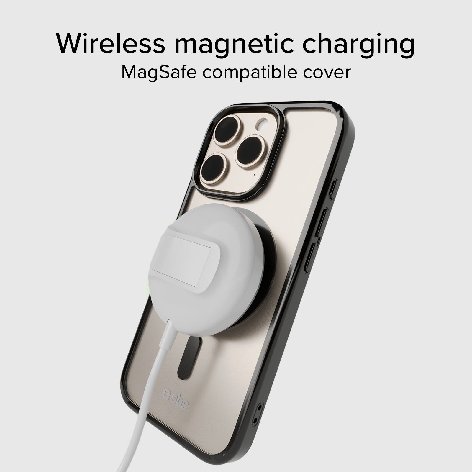 Cover per iPhone 16 Pro con bordi colorati compatibile con ricarica MagSafe