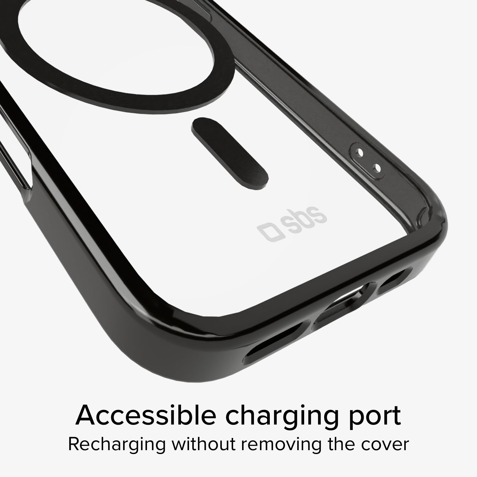 Cover per iPhone 16 Pro con bordi colorati compatibile con ricarica MagSafe