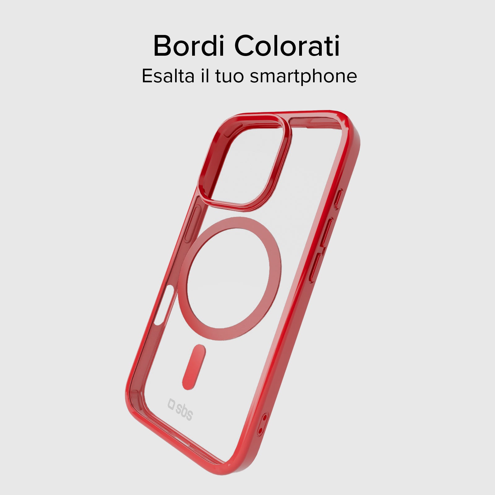 Cover per iPhone 16 Pro con bordi colorati compatibile con ricarica MagSafe