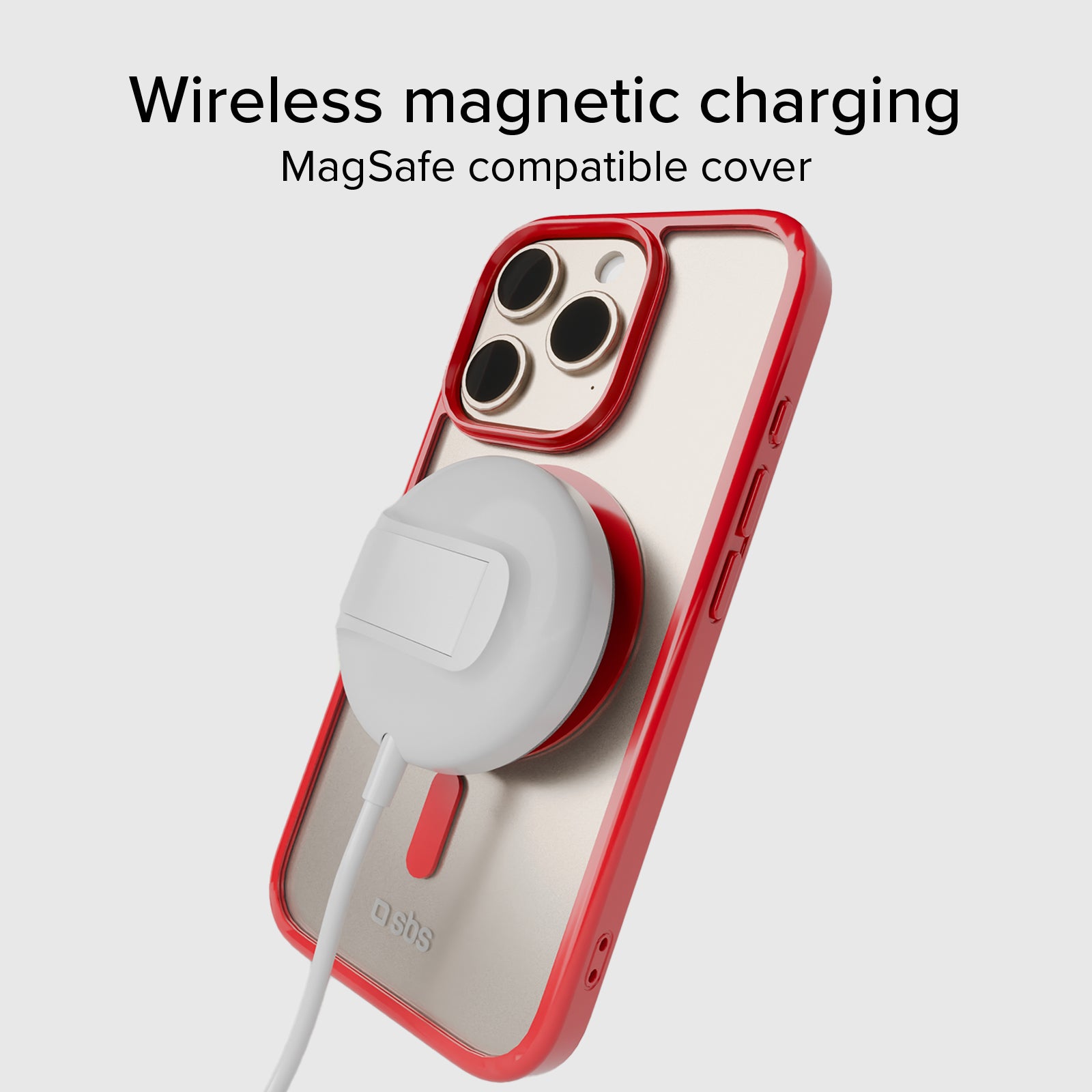 Cover per iPhone 16 Pro con bordi colorati compatibile con ricarica MagSafe