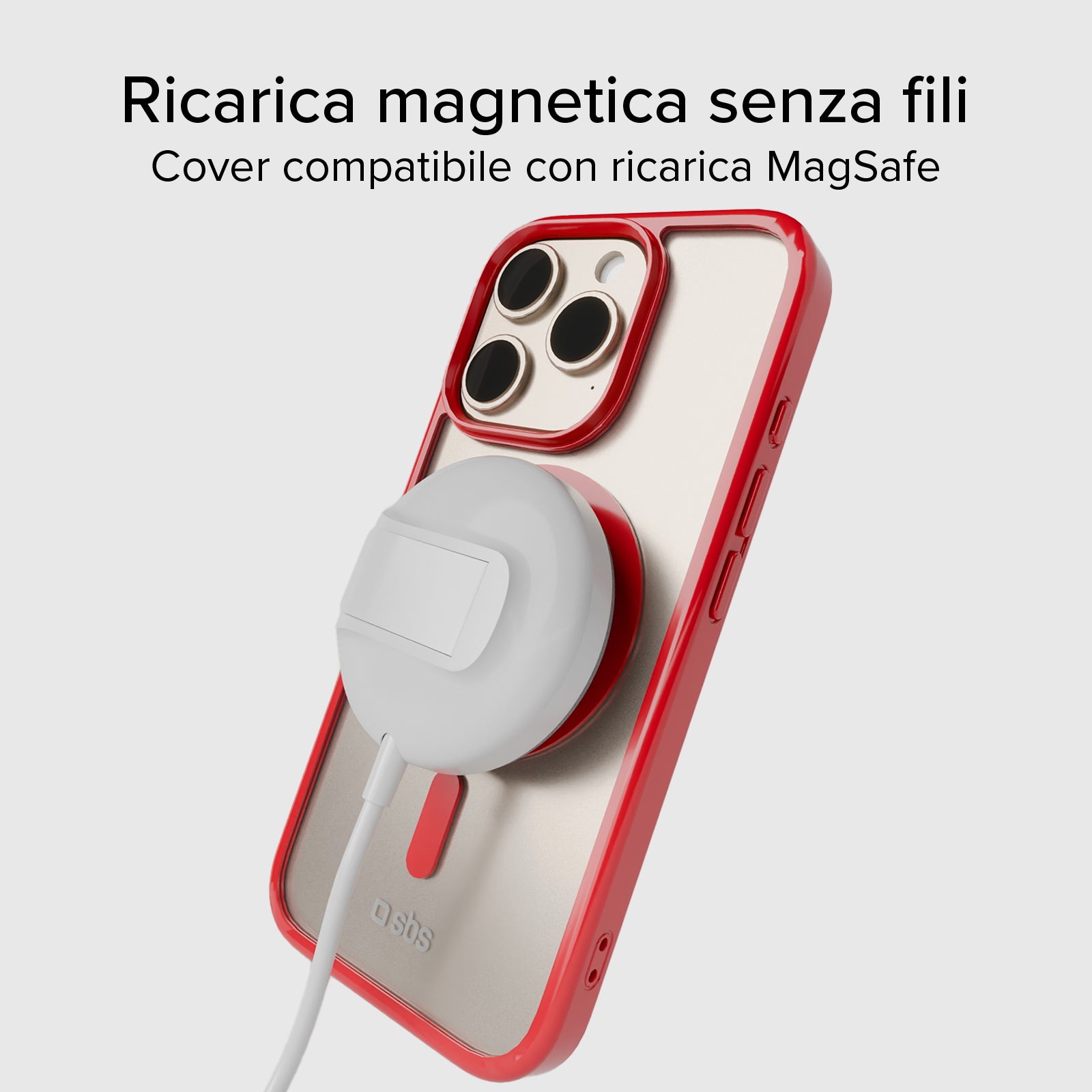 Cover per iPhone 16 Pro con bordi colorati compatibile con ricarica MagSafe