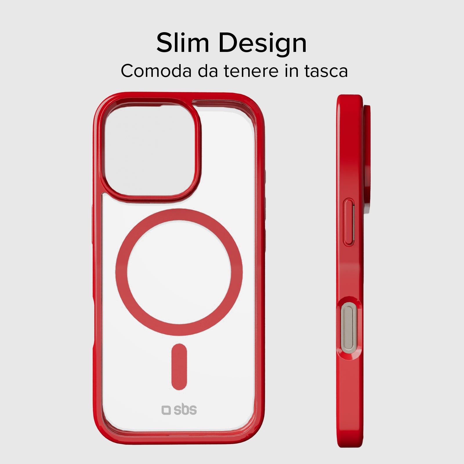 Cover per iPhone 16 Pro con bordi colorati compatibile con ricarica MagSafe