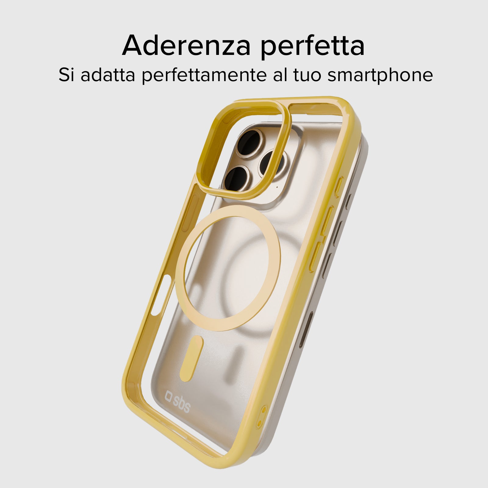 Cover per iPhone 16 Pro con bordi colorati compatibile con ricarica MagSafe