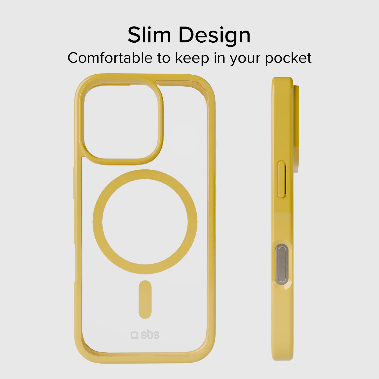 Cover per iPhone 16 Pro con bordi colorati compatibile con ricarica MagSafe