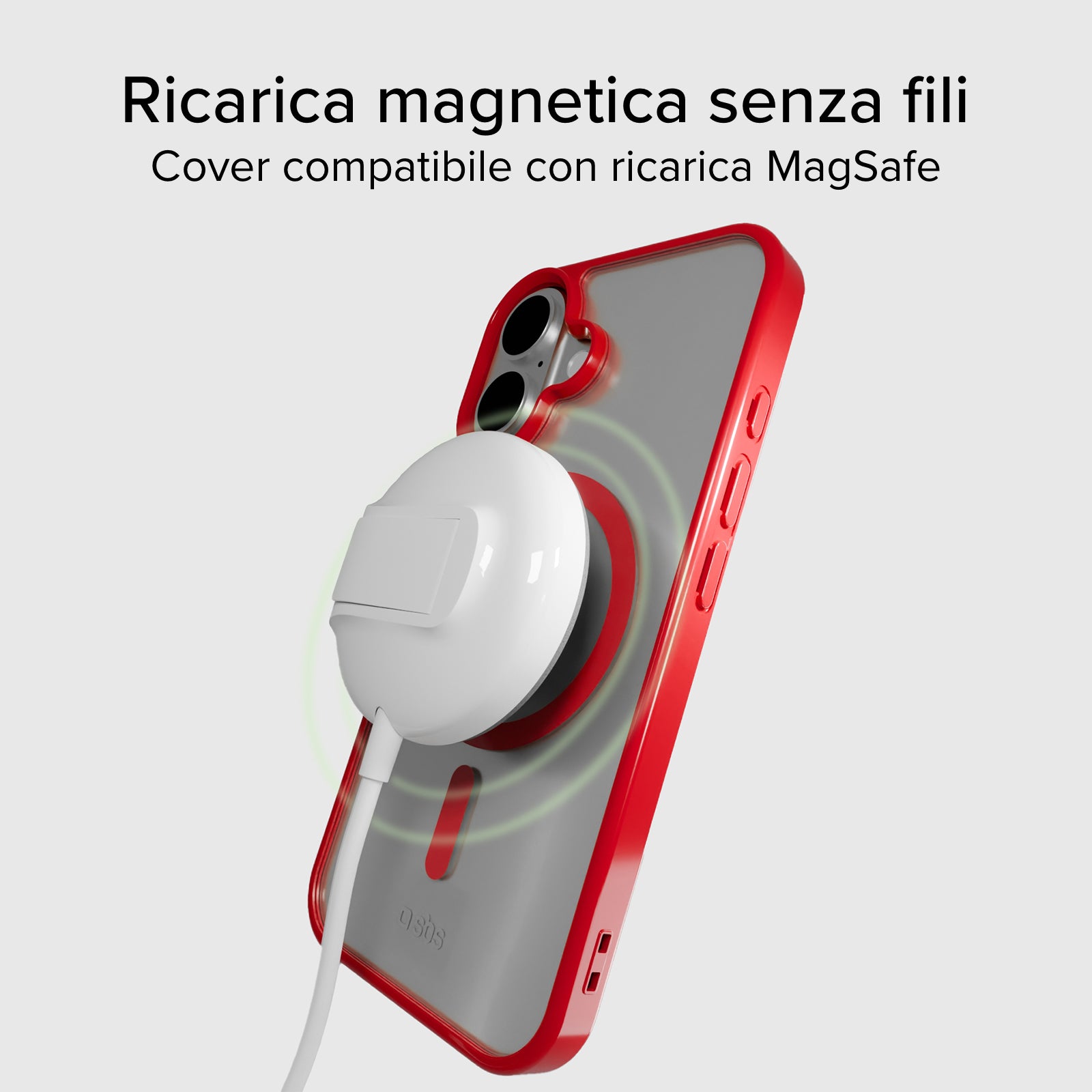Funda para iPhone 16 con bordes de color, compatible con carga MagSafe
