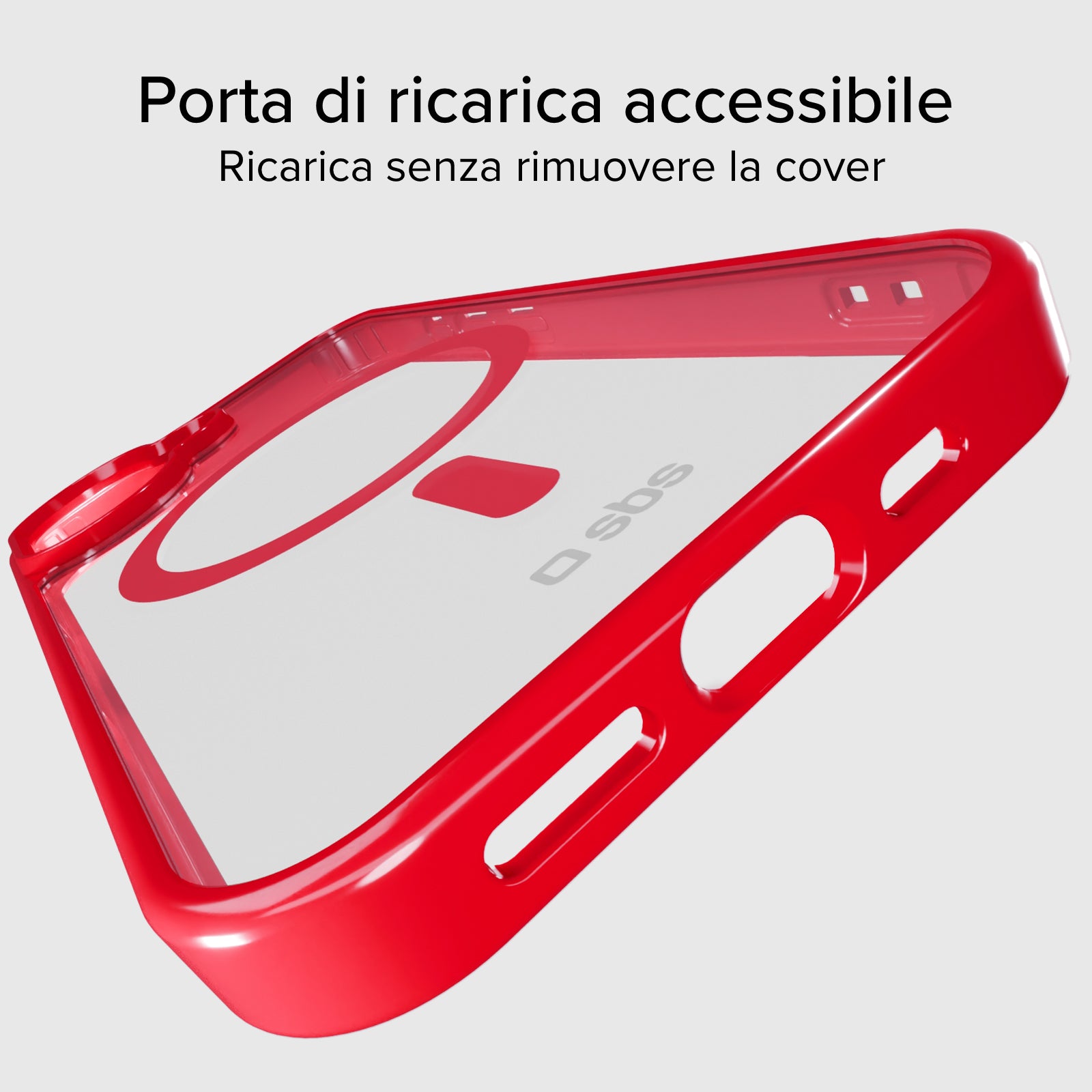 Funda para iPhone 16 con bordes de color, compatible con carga MagSafe