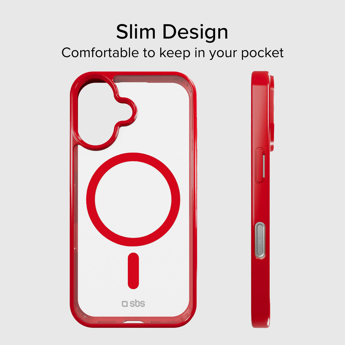 Funda para iPhone 16 con bordes de color, compatible con carga MagSafe