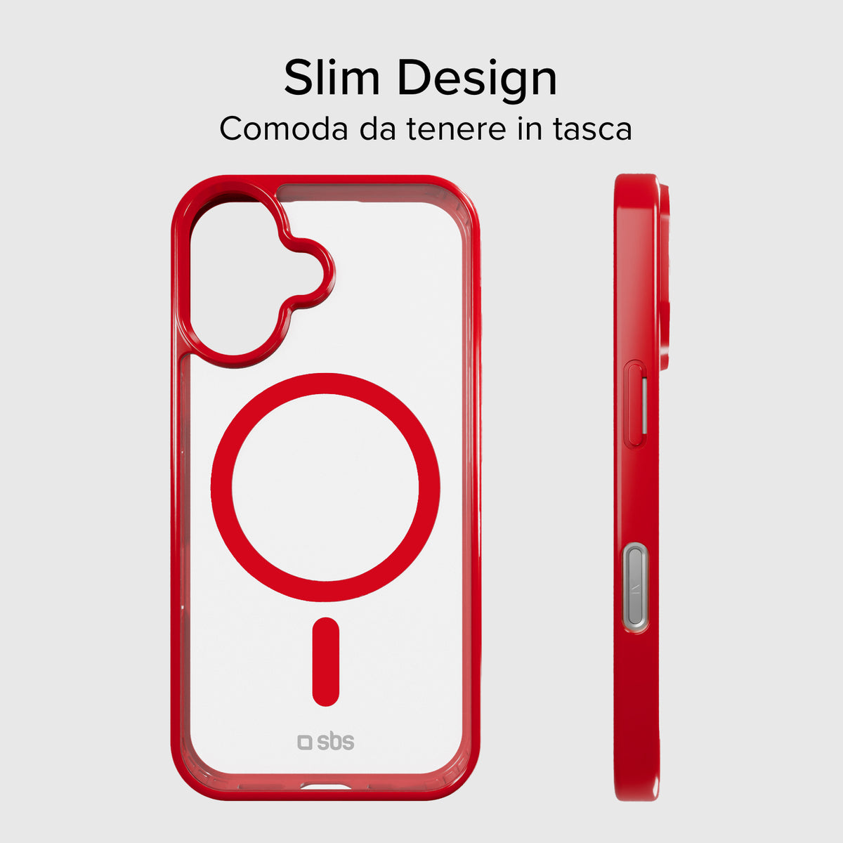 Funda para iPhone 16 con bordes de color, compatible con carga MagSafe