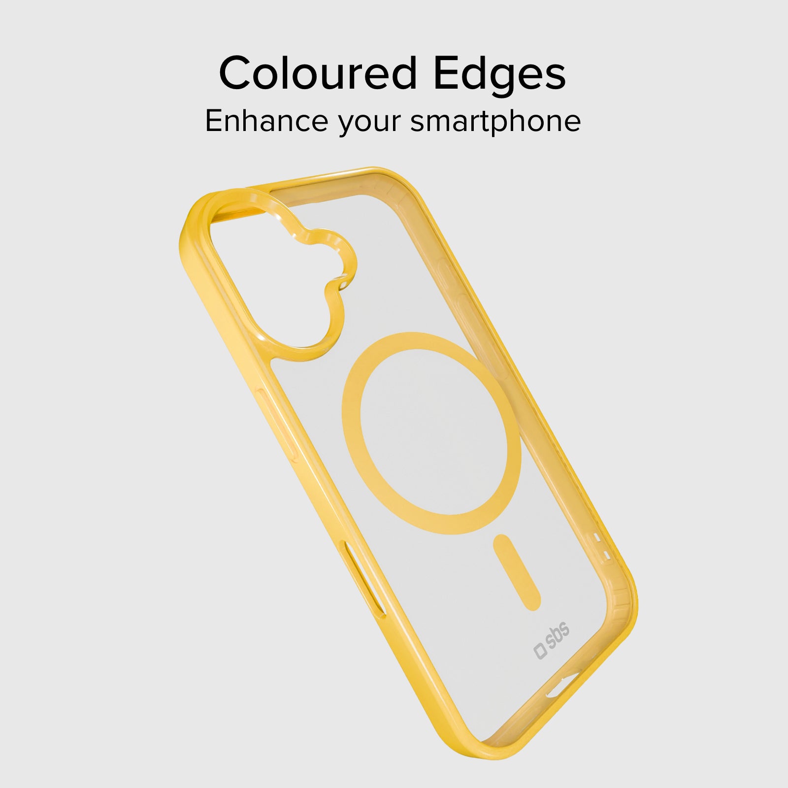 Funda para iPhone 16 con bordes de color, compatible con carga MagSafe