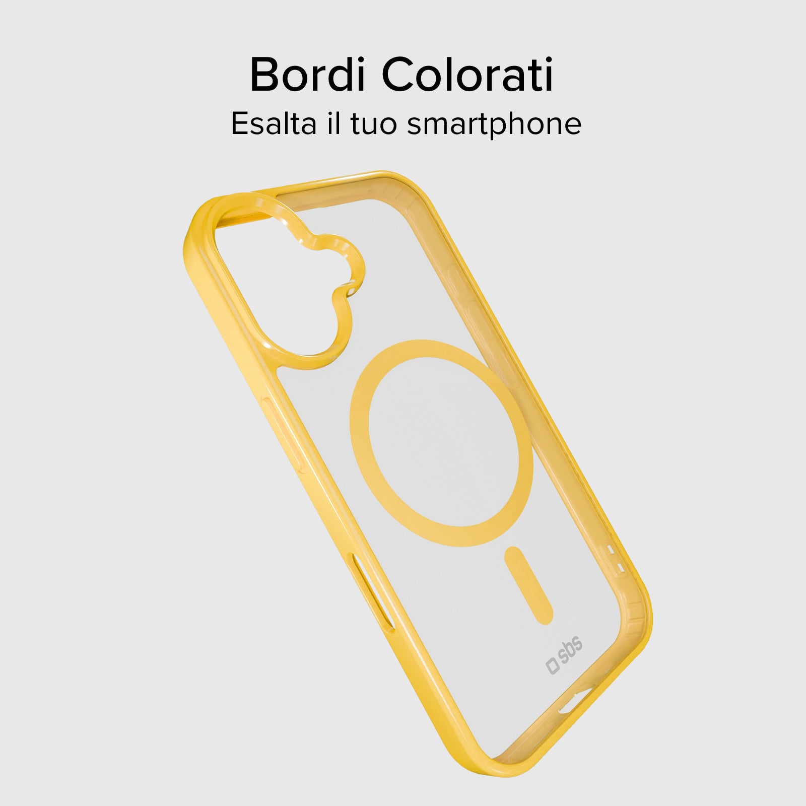 Funda para iPhone 16 con bordes de color, compatible con carga MagSafe