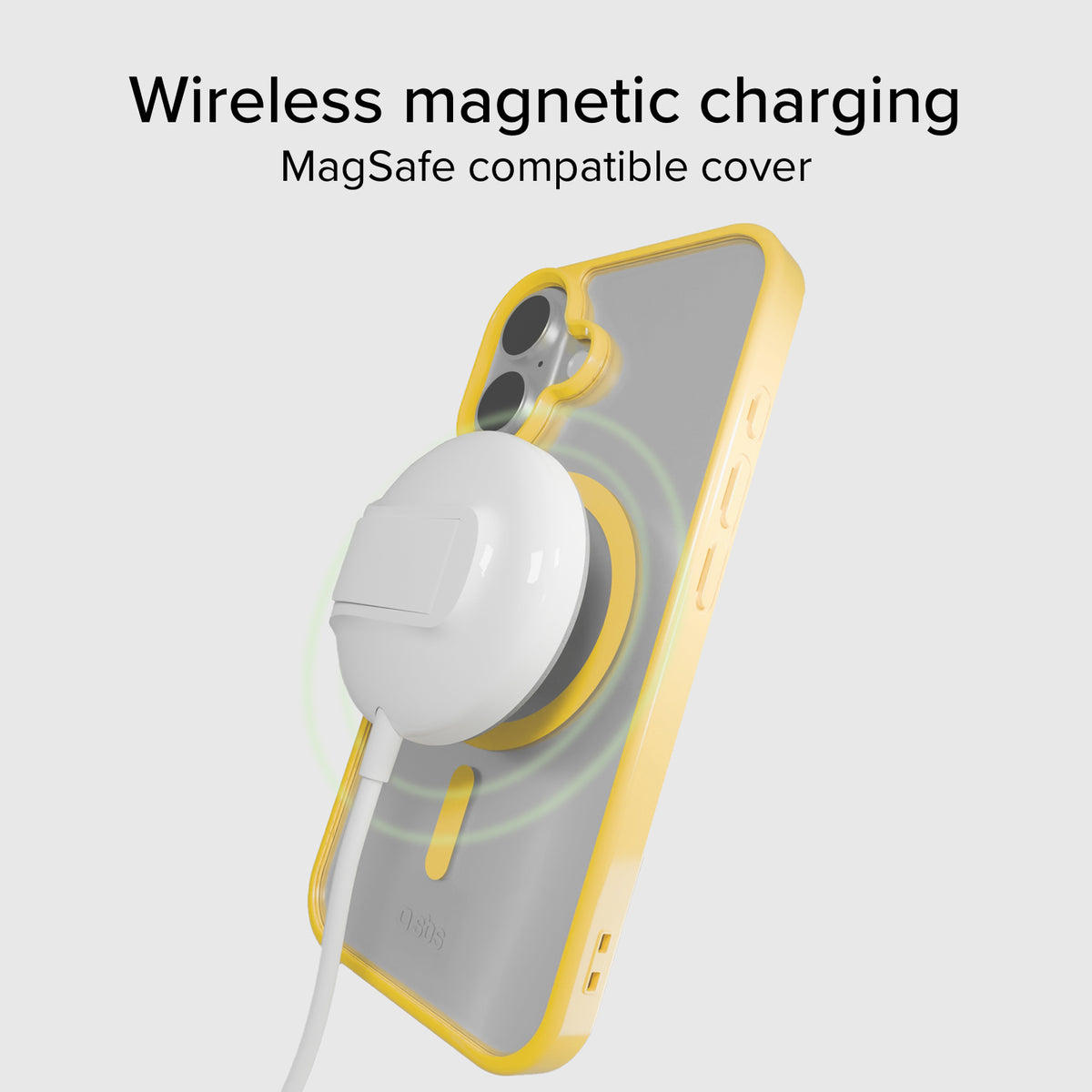 Funda para iPhone 16 con bordes de color, compatible con carga MagSafe