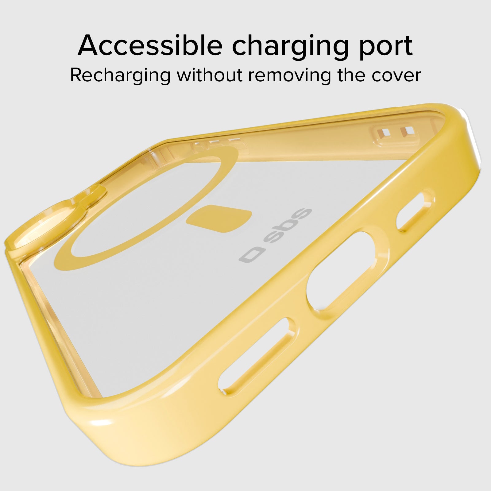 Funda para iPhone 16 con bordes de color, compatible con carga MagSafe