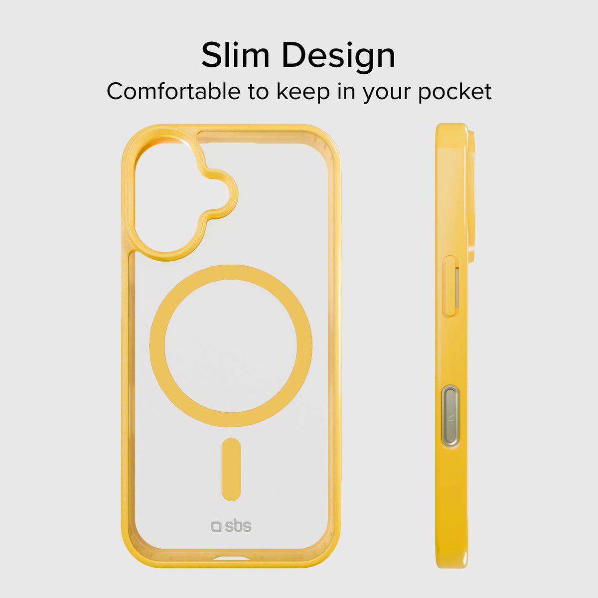 Funda para iPhone 16 con bordes de color, compatible con carga MagSafe
